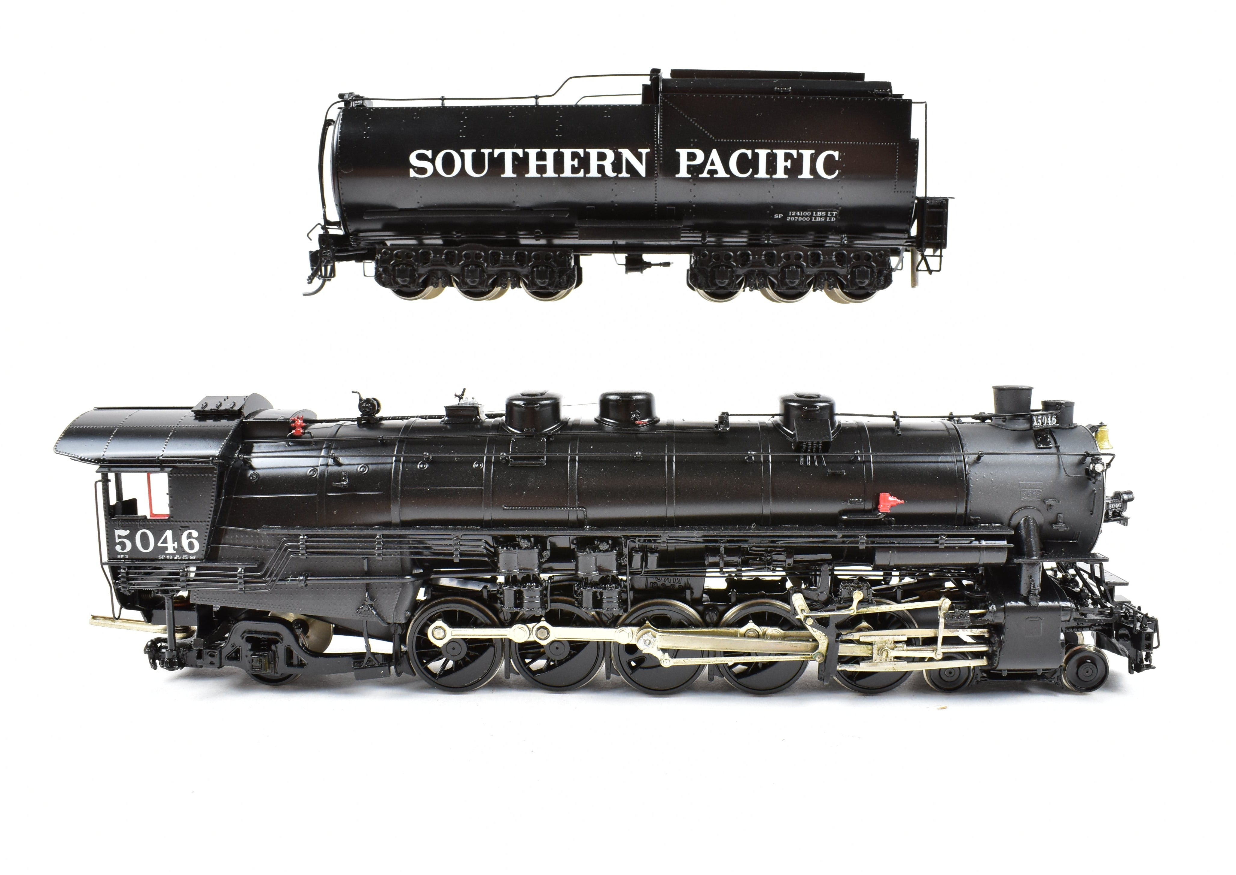 HO Scale Brass Southern Pacific Class SP - 2 4 - 10 - 2 1950s Pro - Painted Model by Key Imports