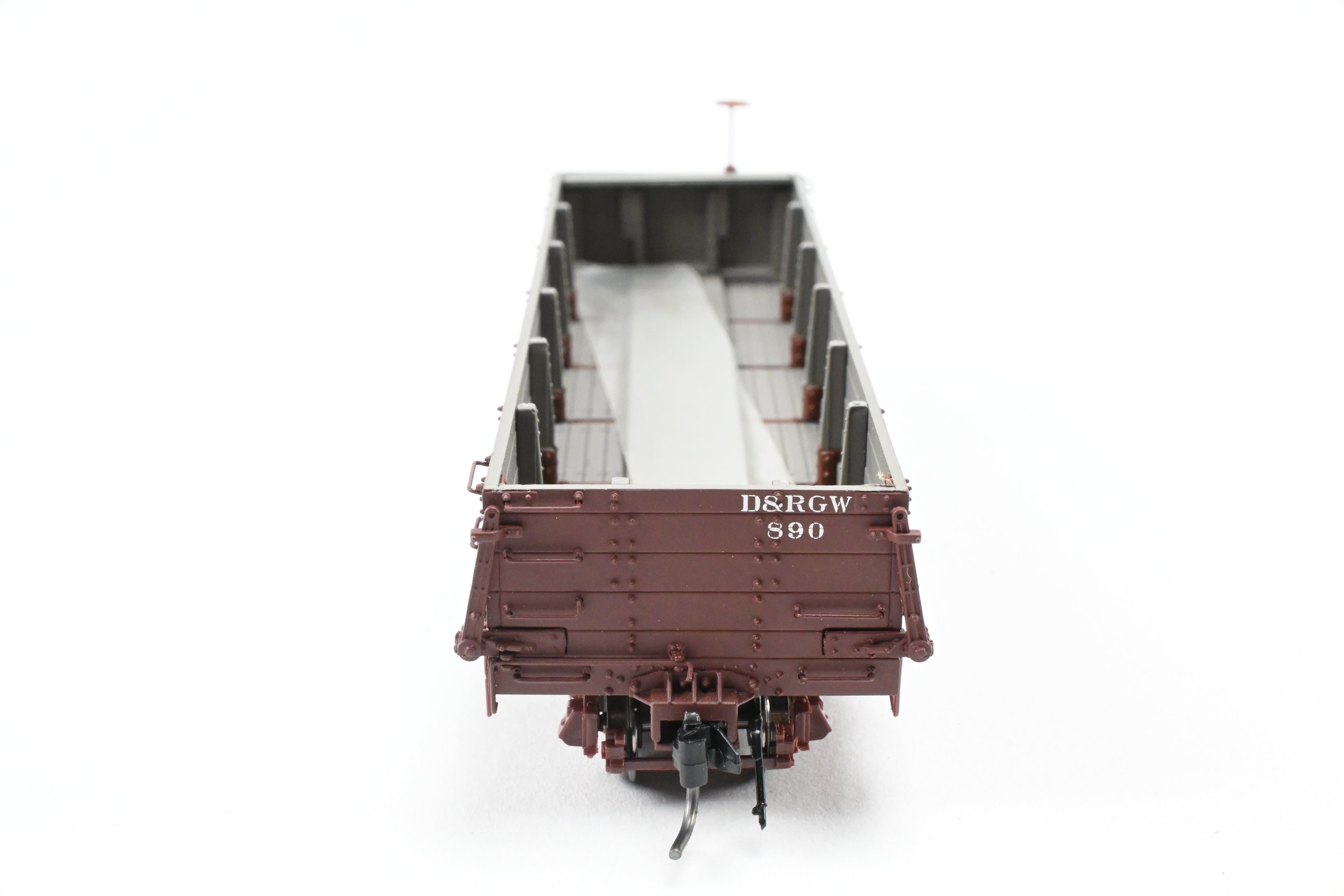 HOn3 Scale Blackstone Models D&RGW - Denver & Rio Grande Western Flying Grande No. 890 Drop Bottom Gondola Model Train