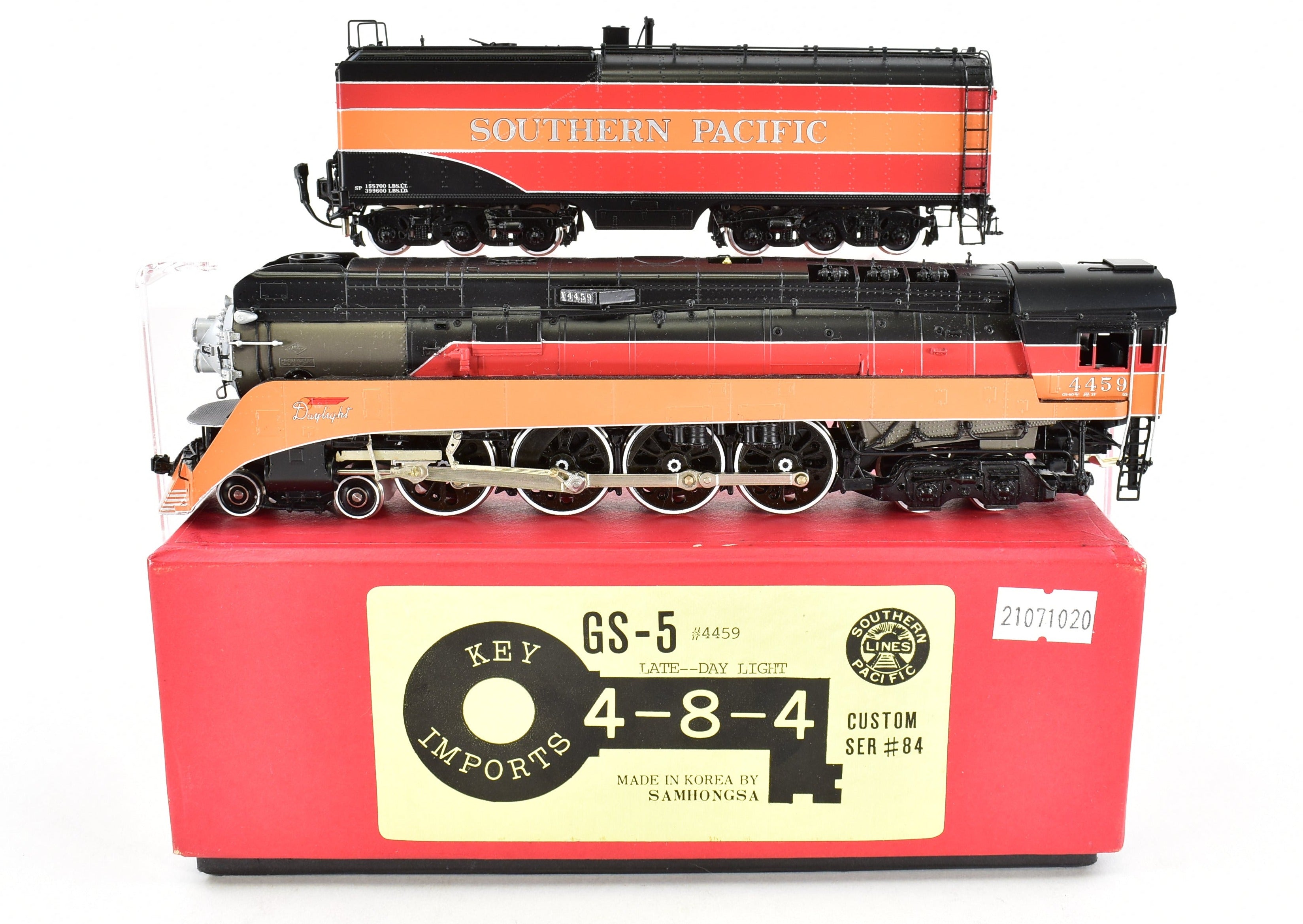 HO Brass Key Imports SP - Southern Pacific GS - 5 4 - 8 - 4 Late Daylight Model #4459