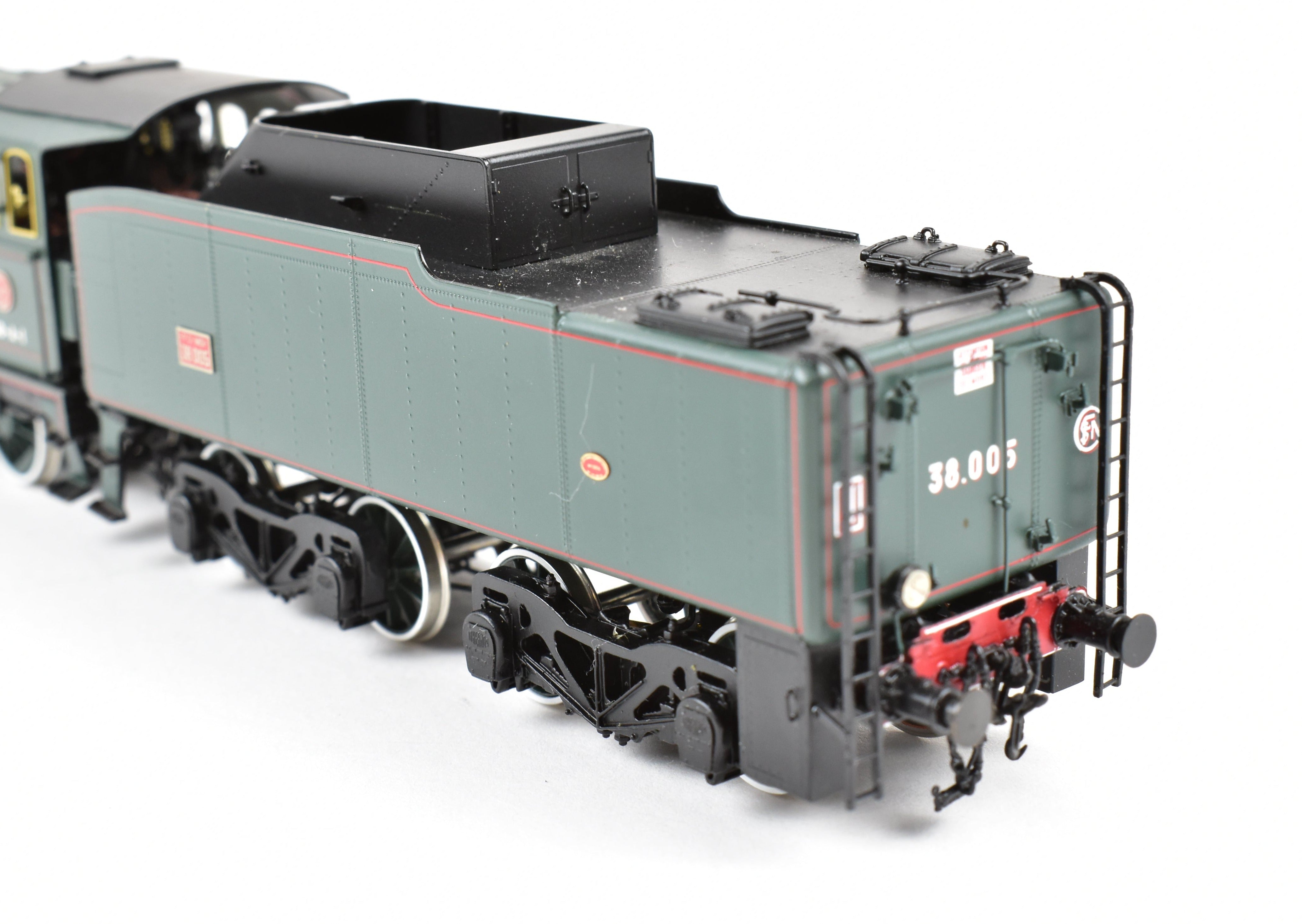 HO Scale Brass Micro - Metakit SNCF 2 - 12 - 0 Heavy Freight 160 - A FP Green Model