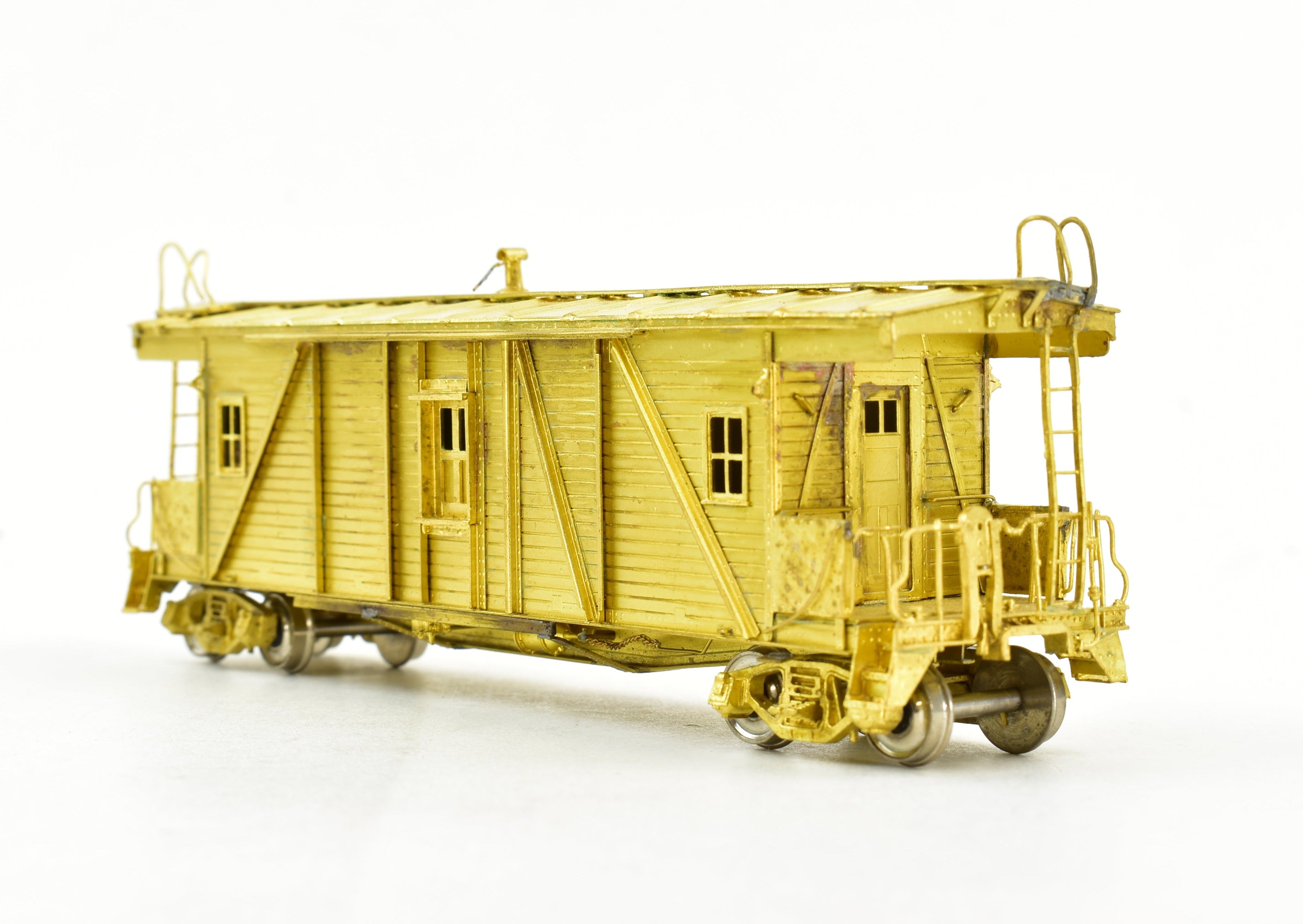 HO Scale Brass OMI - Overland Models, Inc. Illinois Central OSB Outside Braced Wood Caboose Model