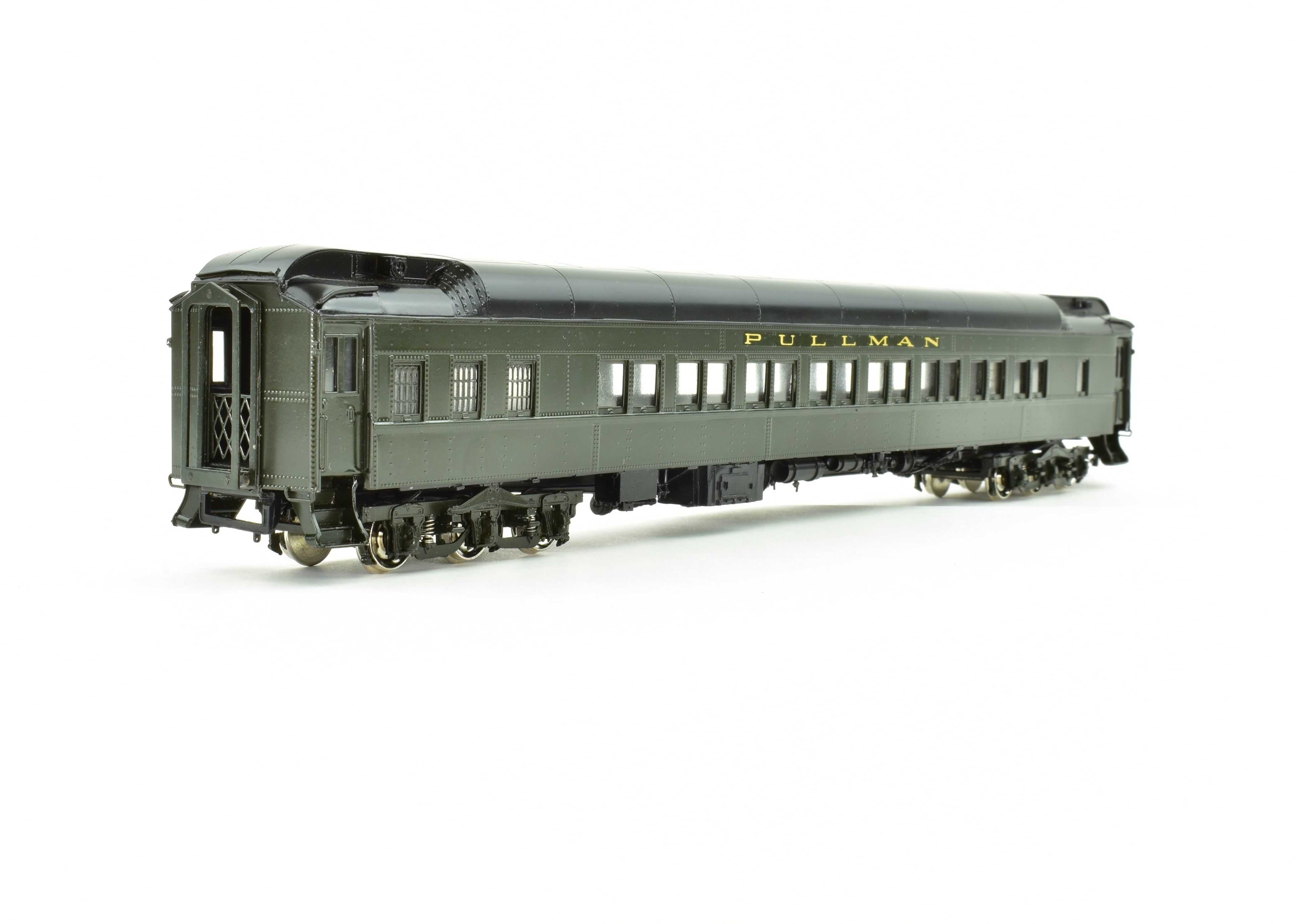 HO Scale Brass Precision Scale Co. Pullman 80-Foot Sleeper 16-Section Tourist Car Model Plan 2412 with Air Feature Package