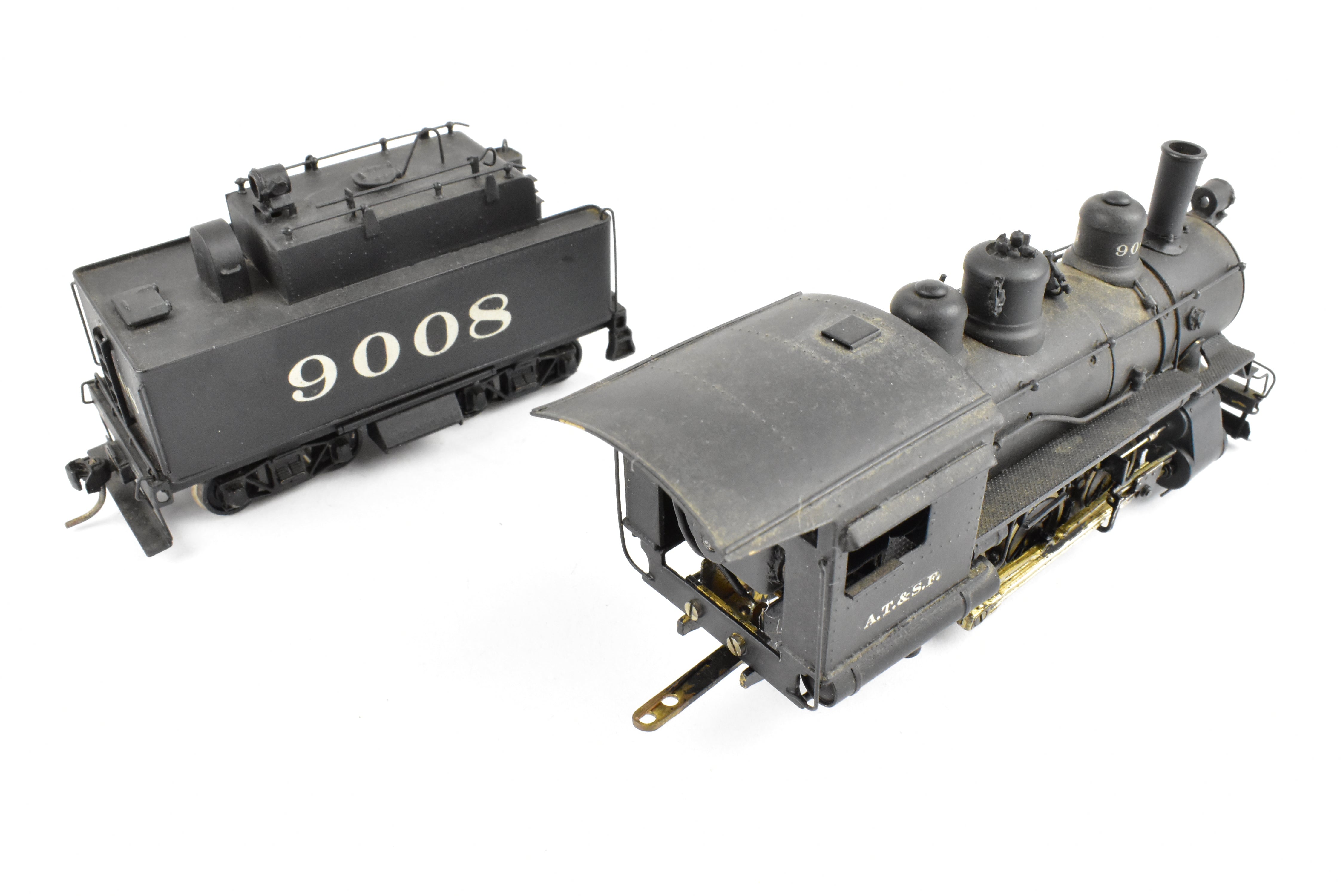 HO Scale Brass Balboa ATSF Santa Fe 9000 Class 0-6-0 Switcher #9008 Custom Painted
