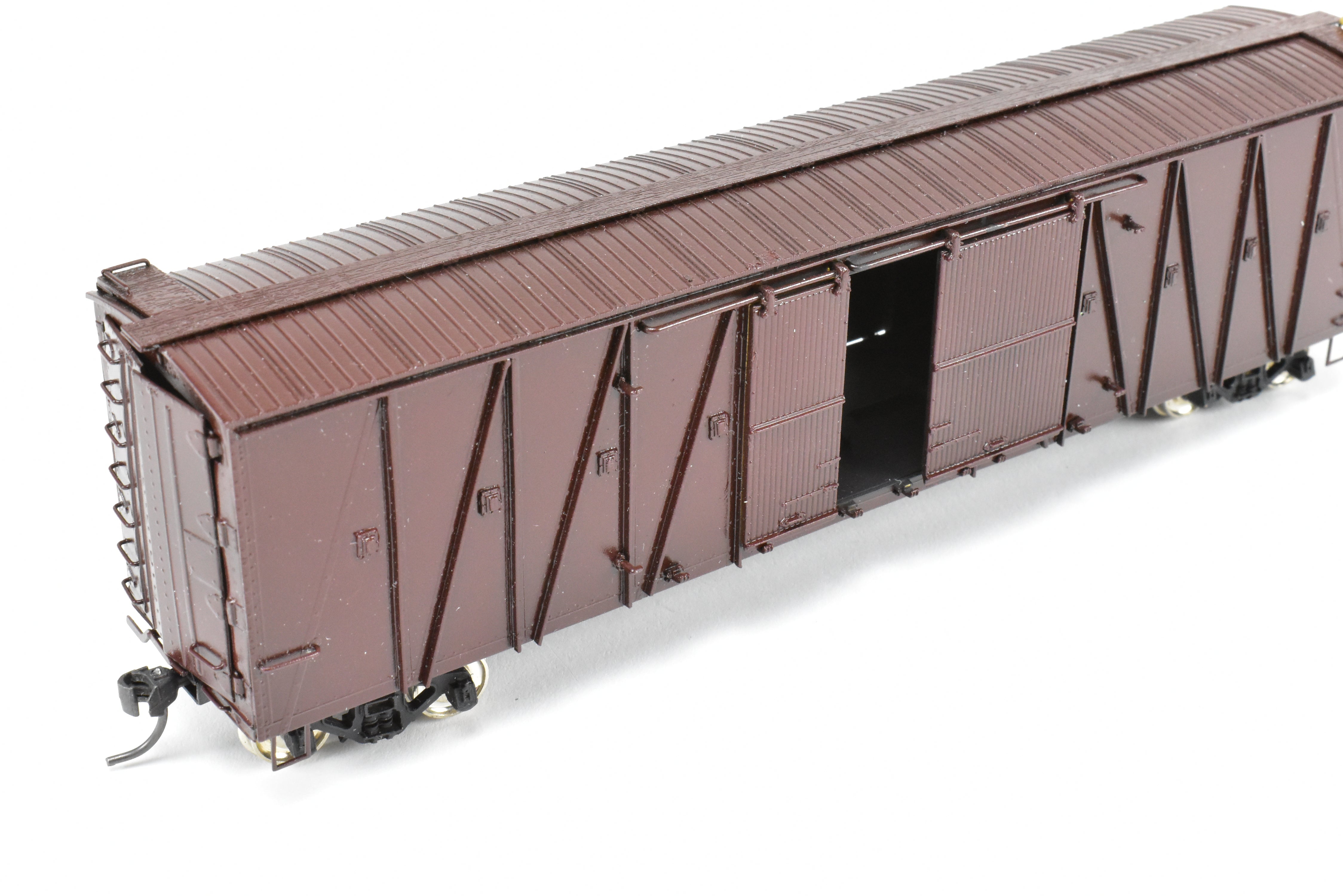 HO Brass OMI UP Union Pacific 50' Auto Boxcar, Custom Red, No Lettering