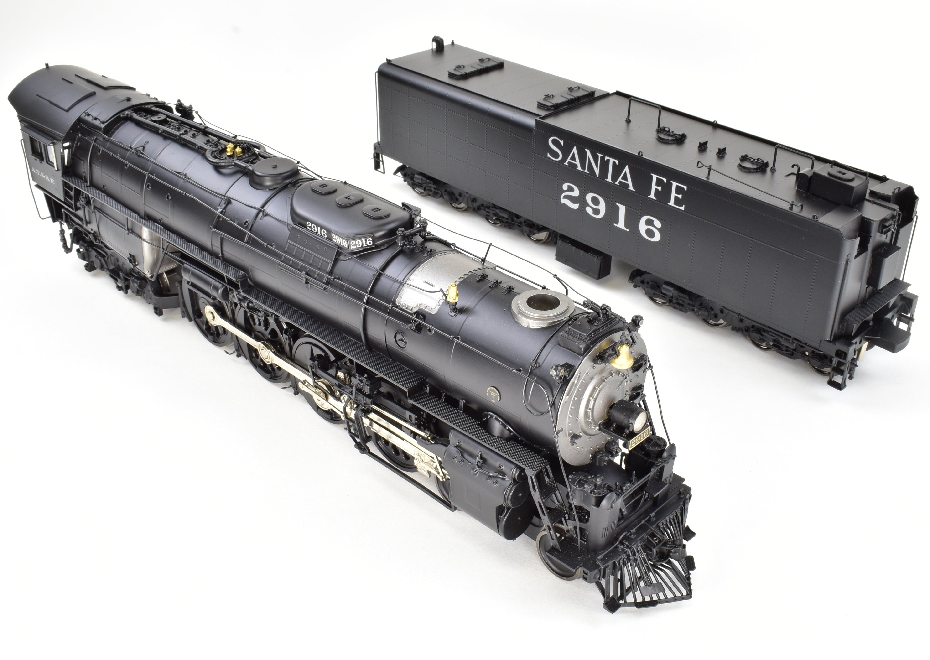 O Scale Brass Sunset Models ATSF - Santa Fe 2900 Class 4-8-4 Factory Painted Locomotive