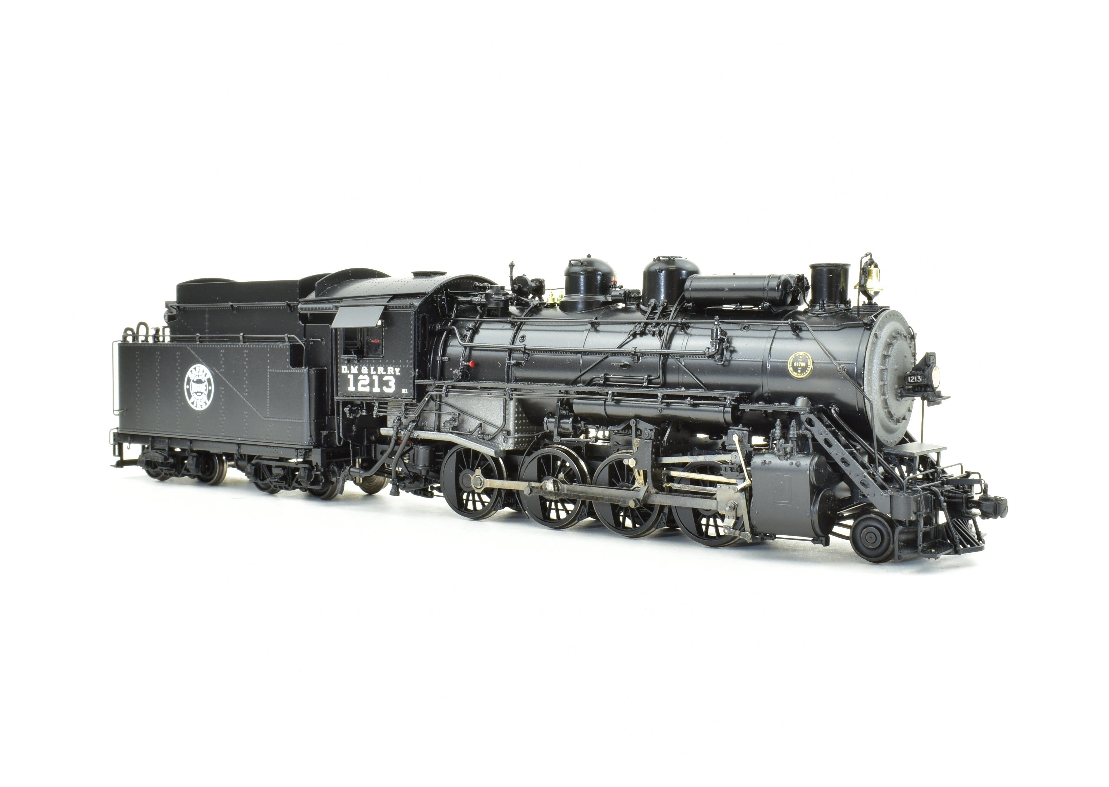 High - Quality HO Scale Brass Precision Scale Co. DM&IR 2 - 8 - 0 Late Version Factory - Painted Model Train #1213 by Precision Scale Co.
