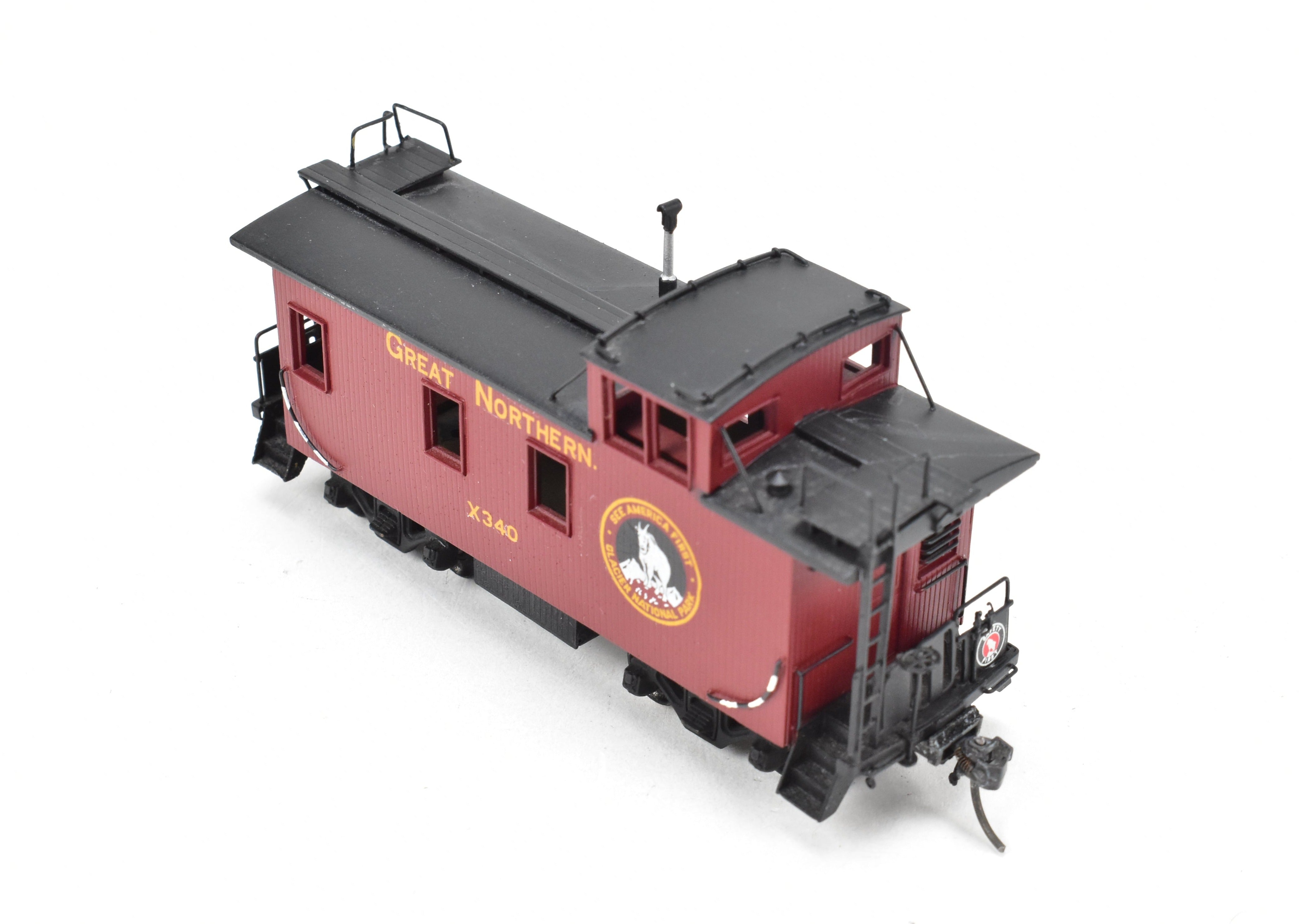 HO Scale Brass Model Train - Oriental Limited Great Northern Caboose X330 - 749, Custom - Painted Version C/P #X340