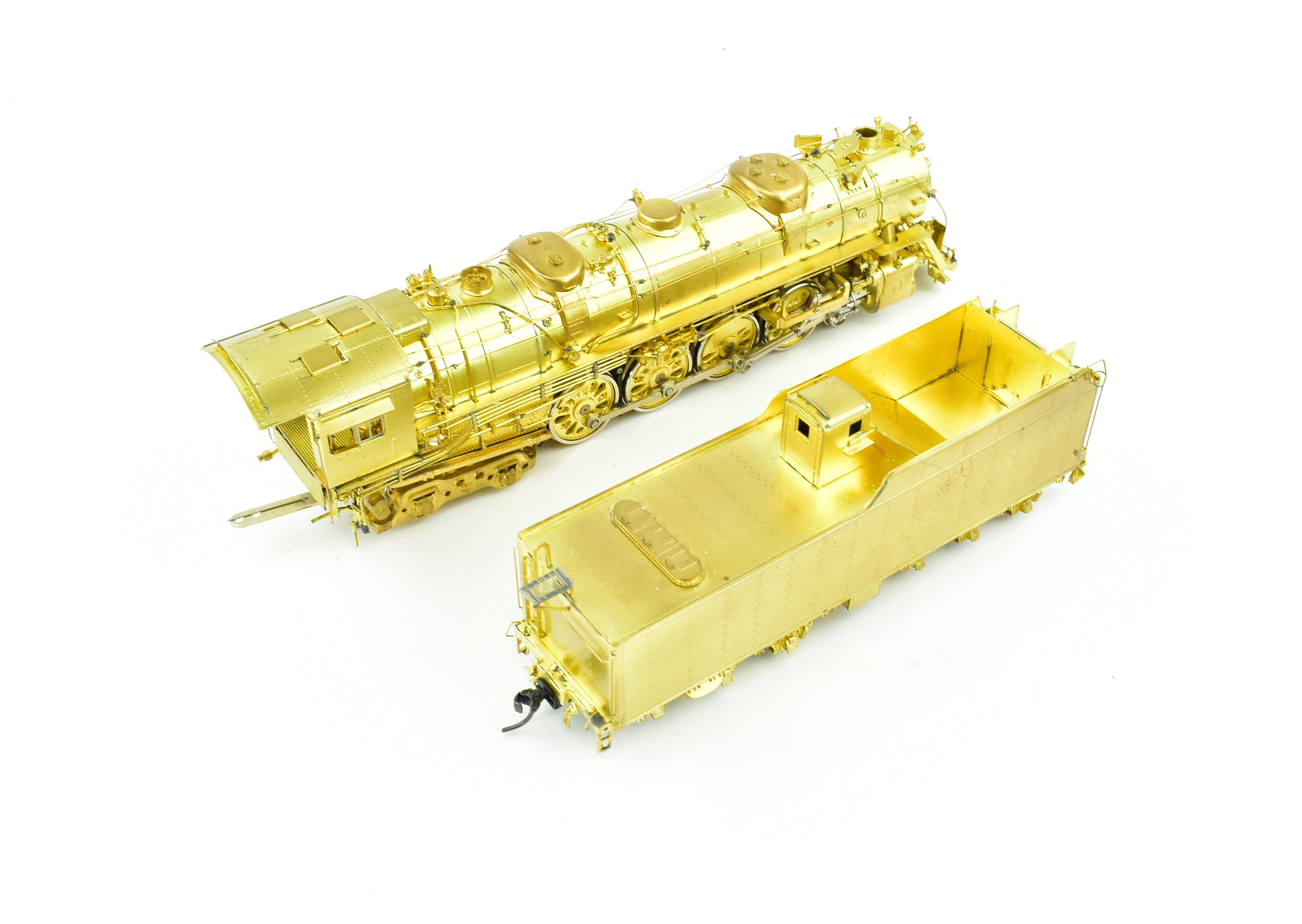 HO Scale Brass Model Train - Overland Models, Inc. Missouri Pacific 2100 4-8-4 Steam Locomotive by Ajin Precision