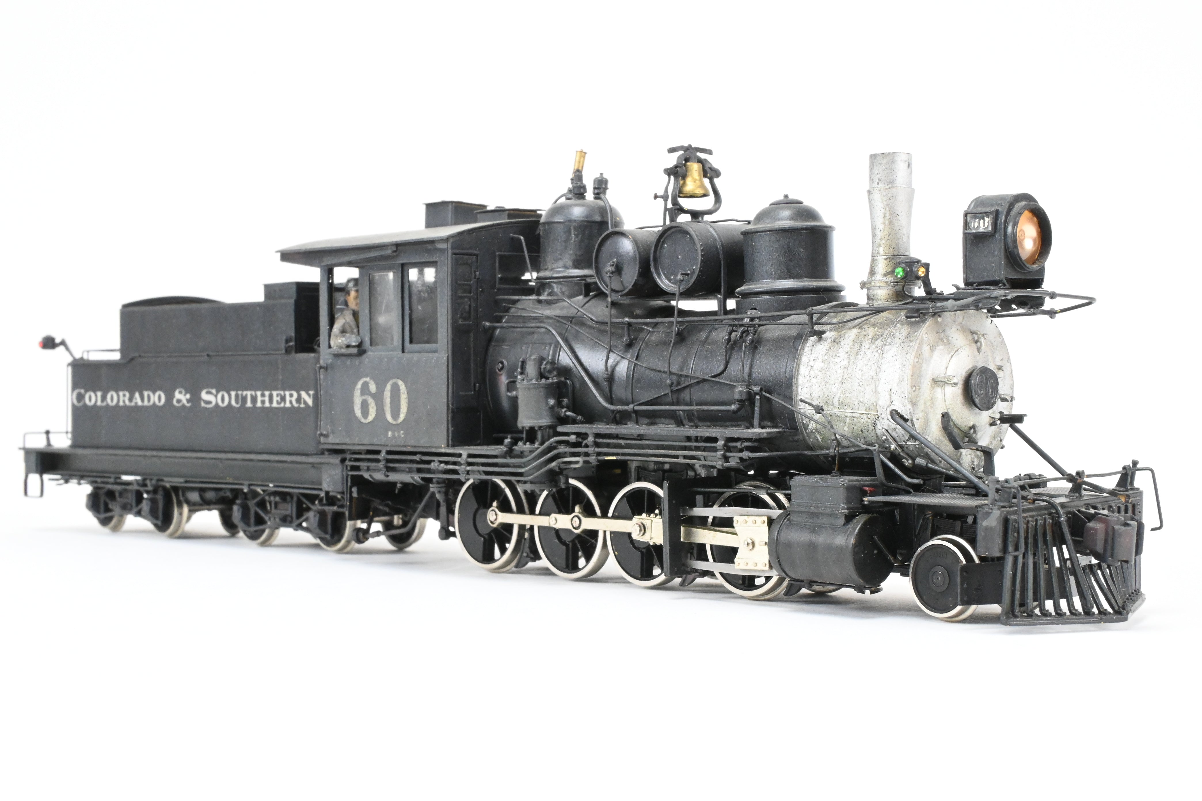 On3 Brass PSC Custom Painted & Weathered C&S Colorado & Southern #60 2-8-0 Locomotive