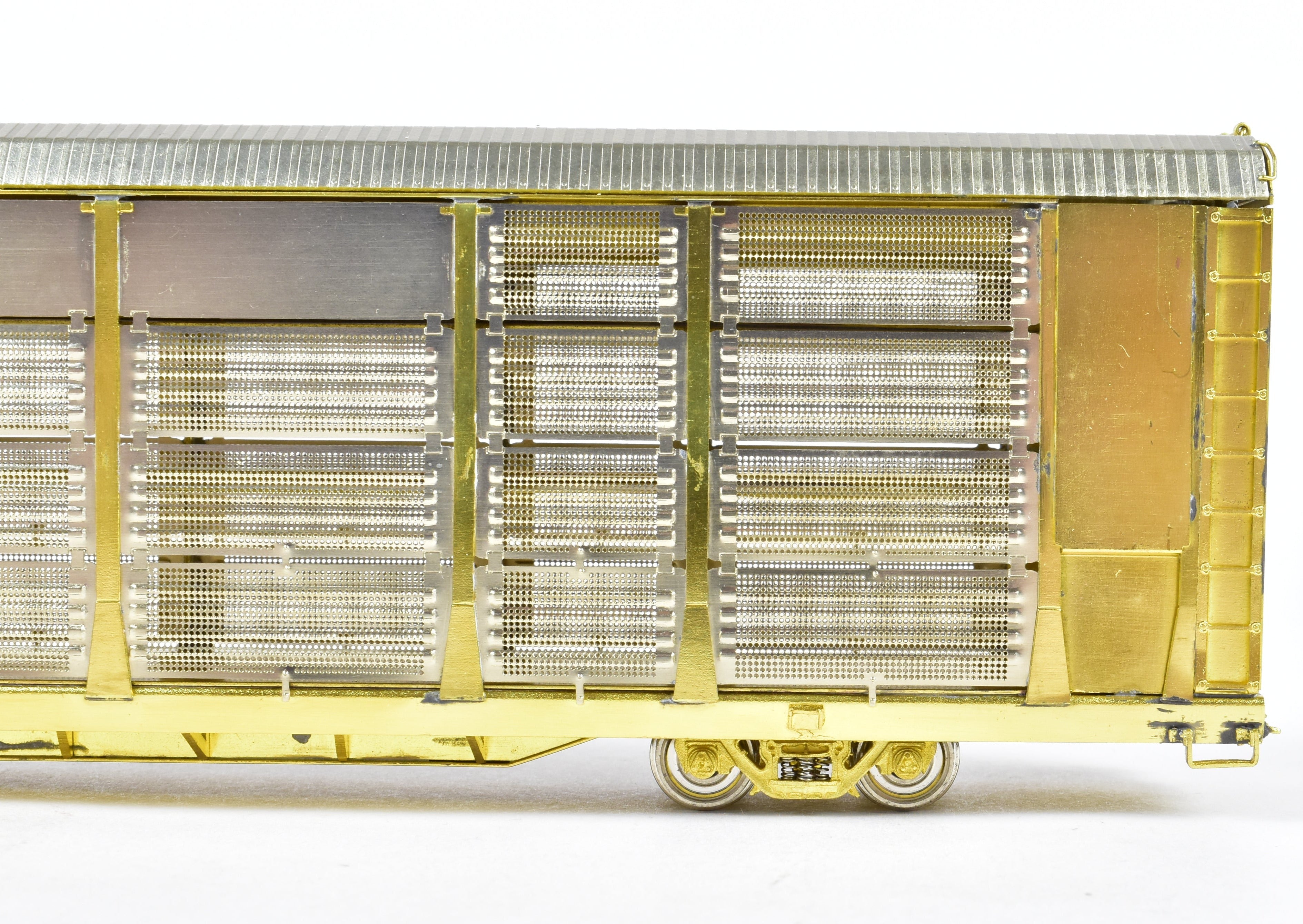 HO Brass OMI SP Southern Pacific Auto Rack Tri - Level Car No. 517006 w/ Mesh End Doors