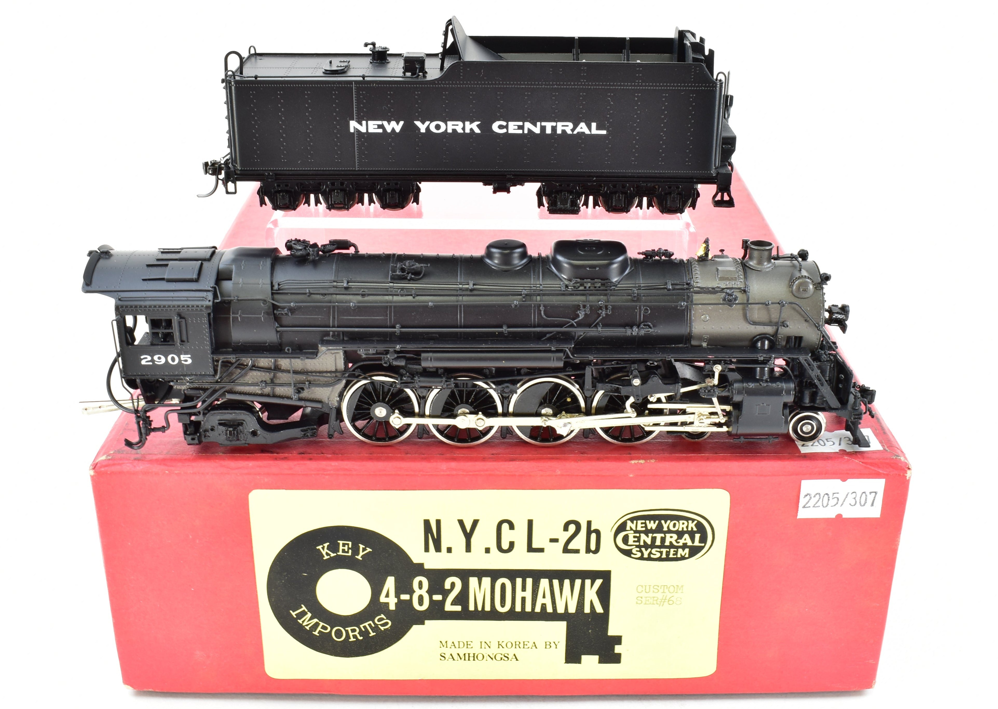 HO Scale Brass Key Imports NYC New York Central L - 2b 4 - 8 - 2 Mohawk 1989 CS - 68 Model