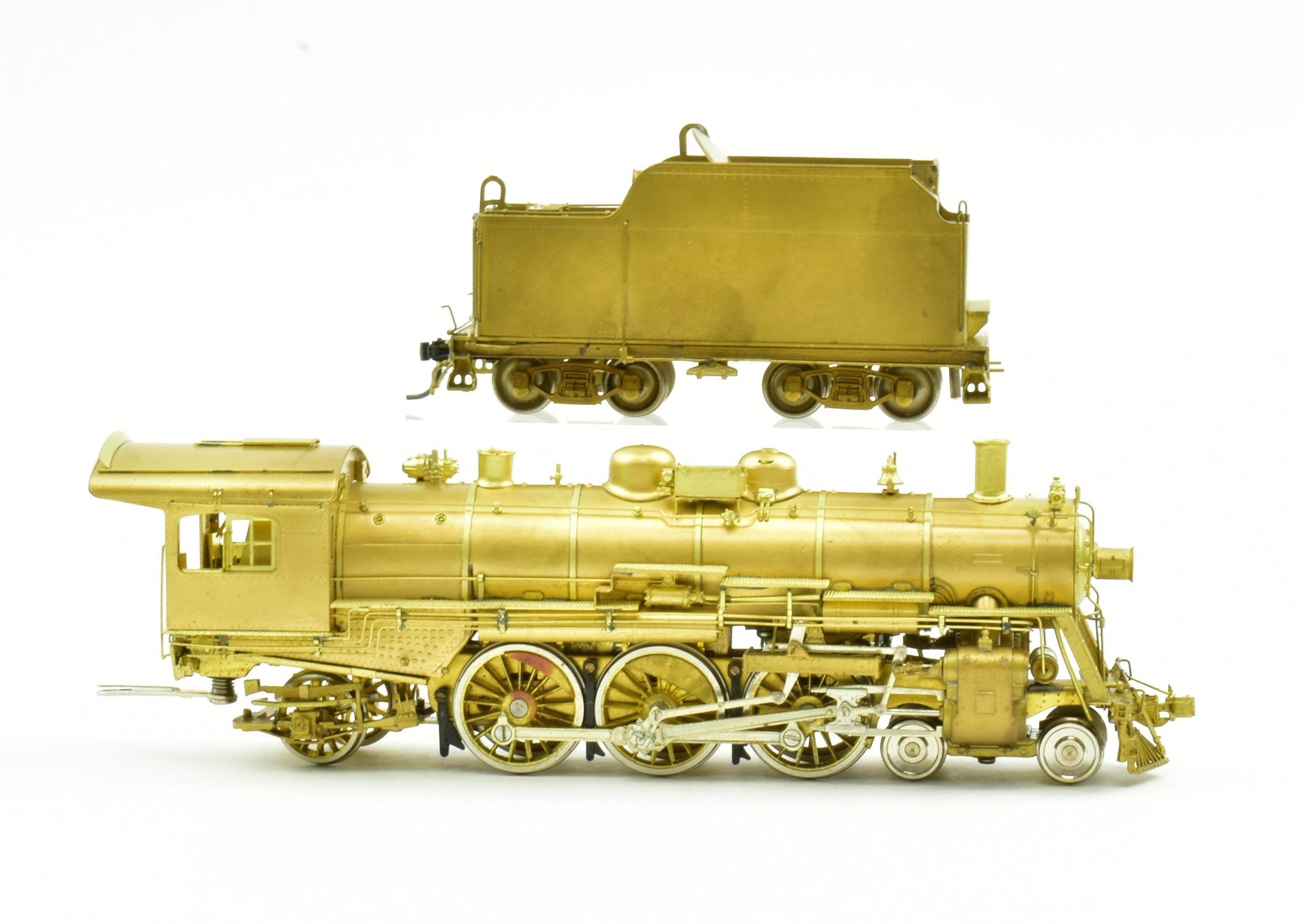 HO Scale Brass Model Train - Overland Models Inc. Boston & Maine P2b 4 - 6 - 2 Steam Locomotive