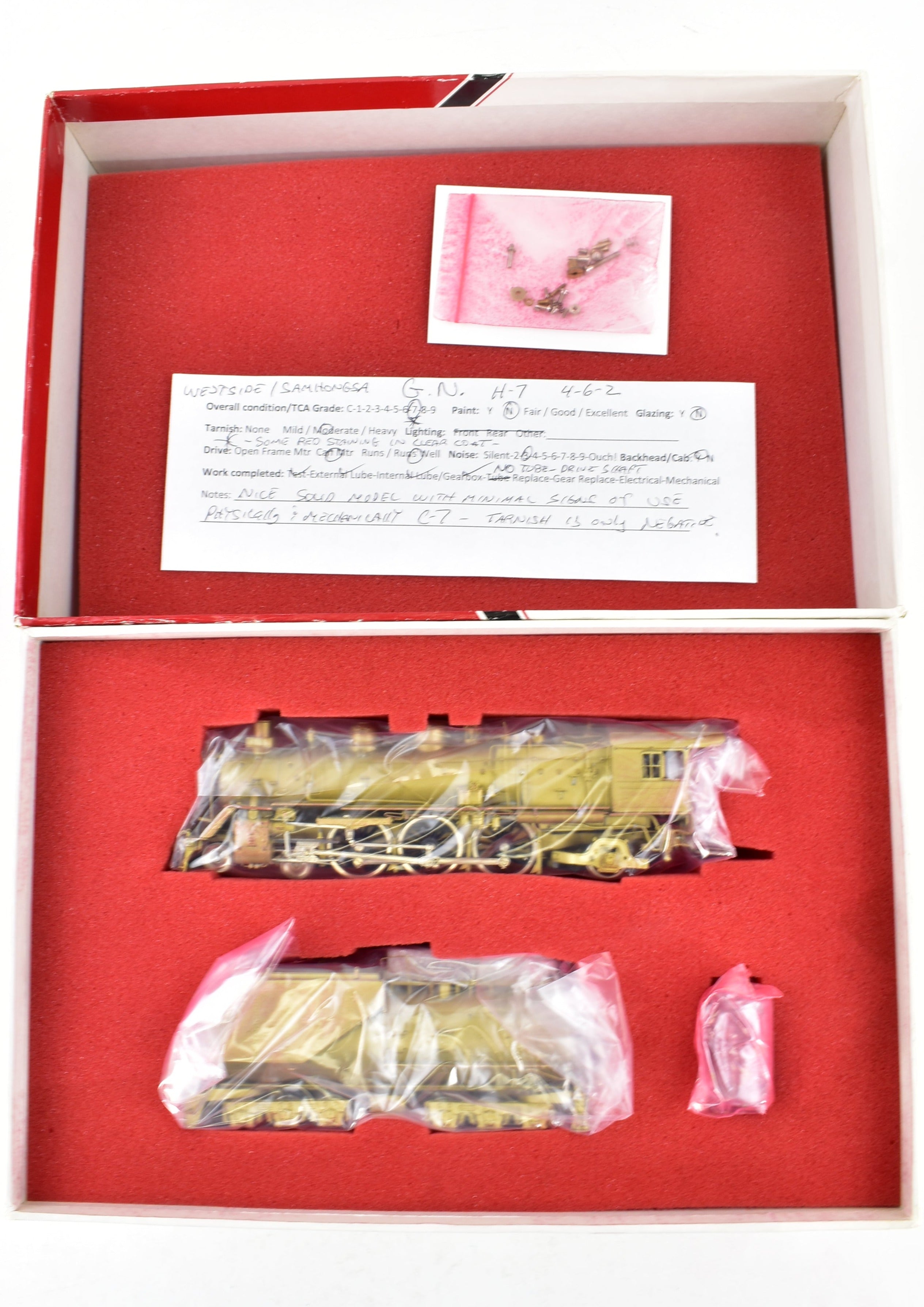 HO Scale Brass Model Train by Westside Model Co. - Great Northern 4-6-2 H-7 Steam Locomotive Replica