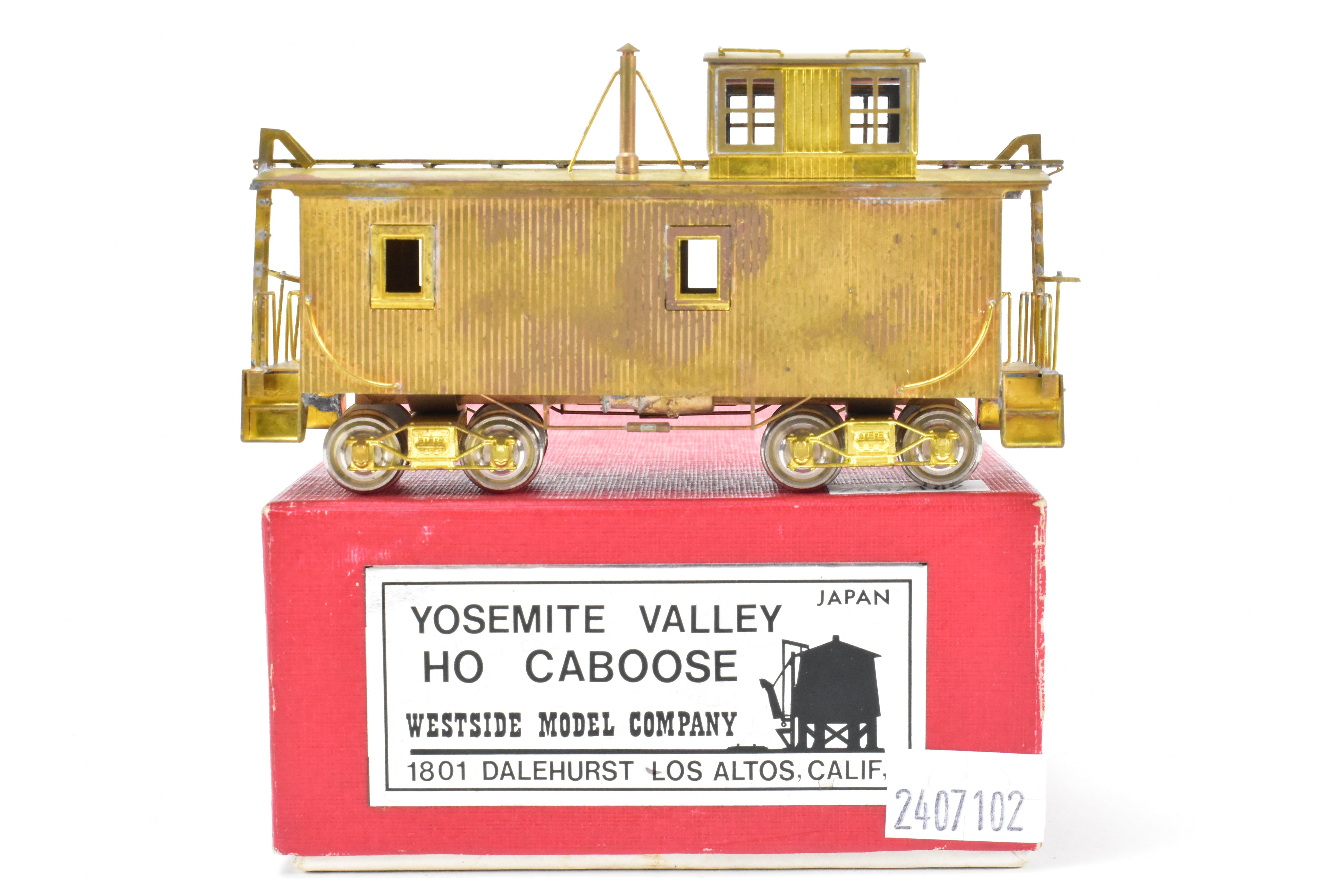 HO Scale Brass Yosemite Valley Railroad Caboose by Westside Model Co.