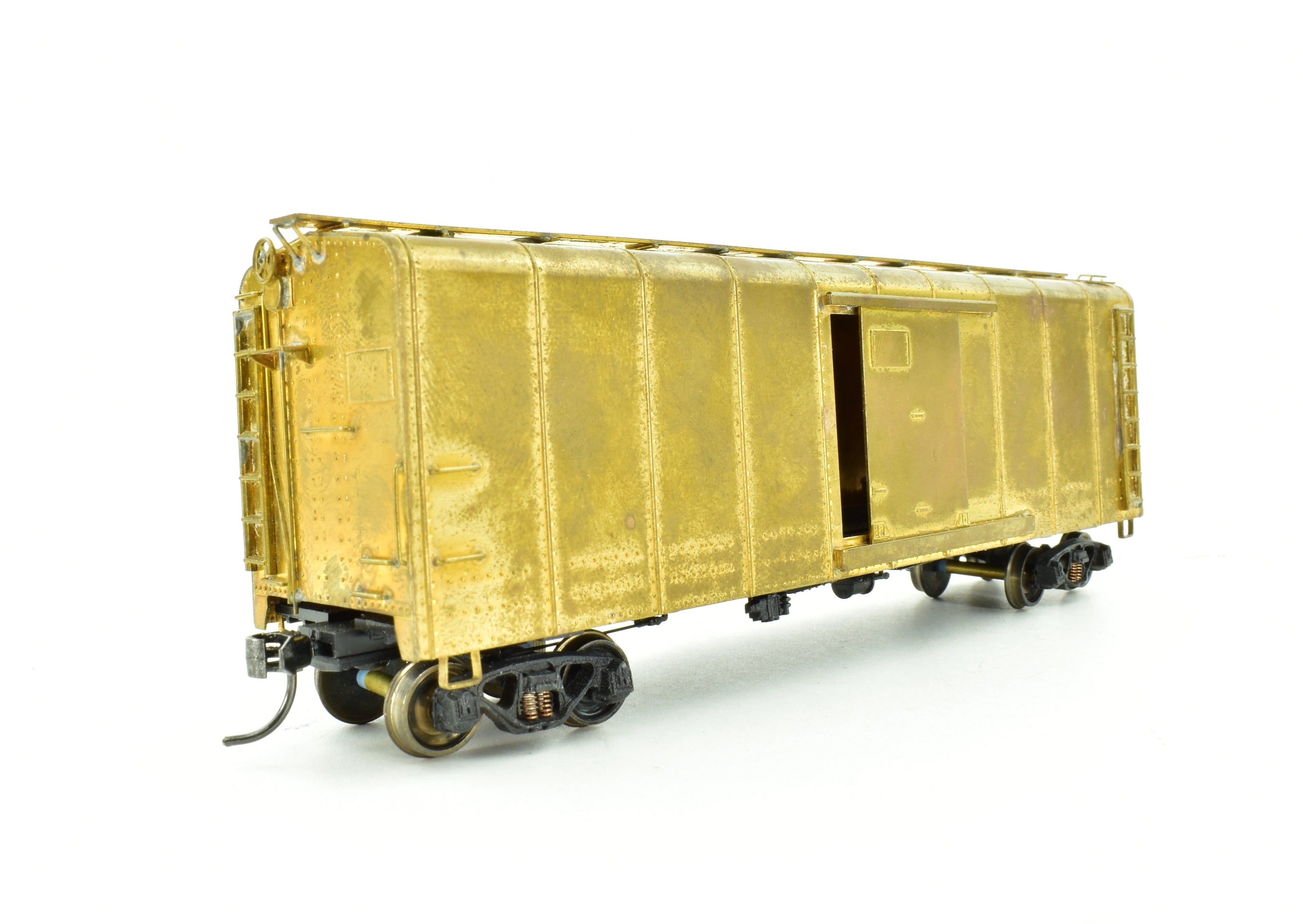 HO Scale Brass Model Trains by Trains Inc. - Baltimore & Ohio M - 53 Wagon - top Boxcar in As - Is Condition