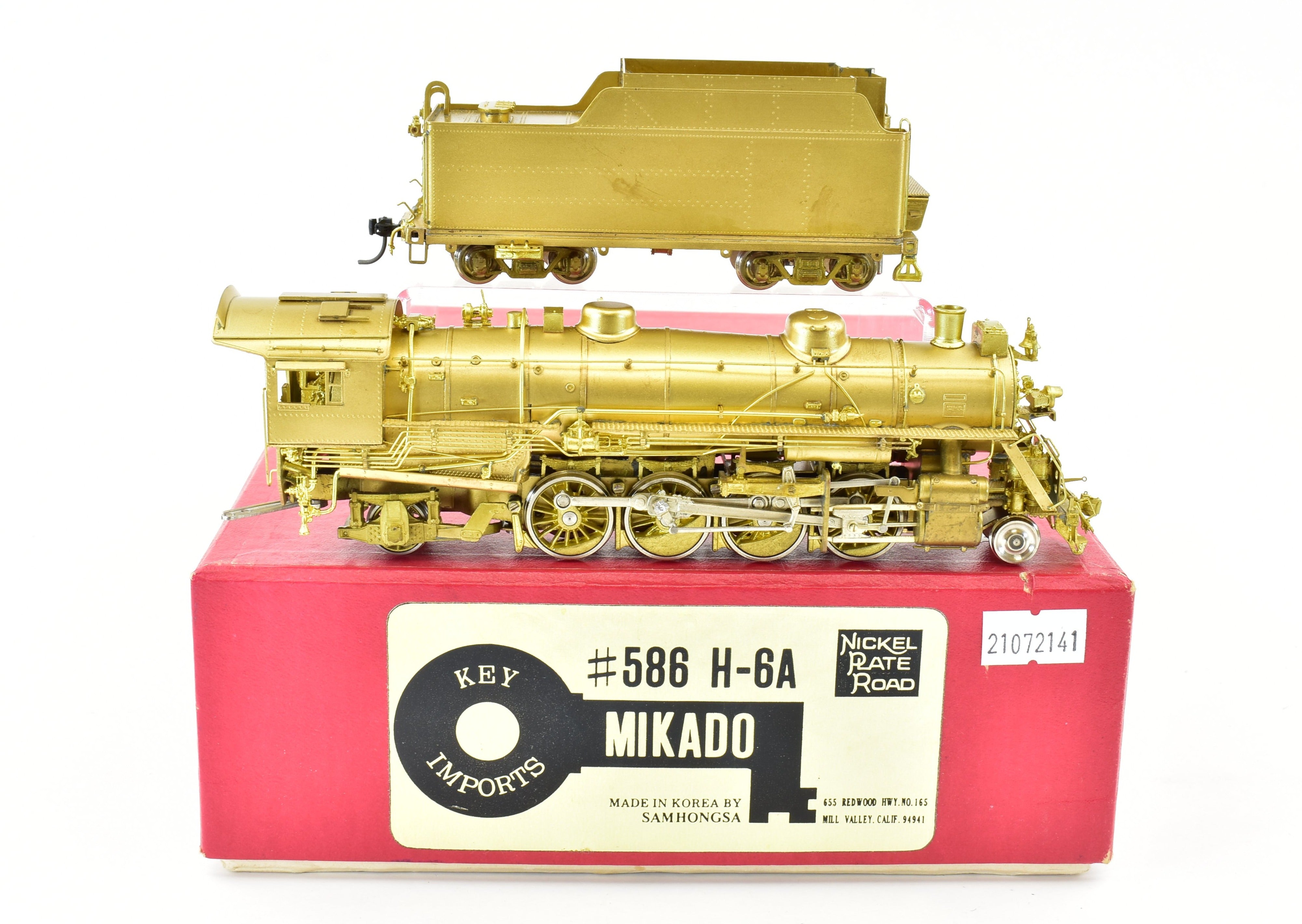 HO Scale Brass Key Imports NKP #586 H-6a 2-8-2 USRA Light Mikado Model