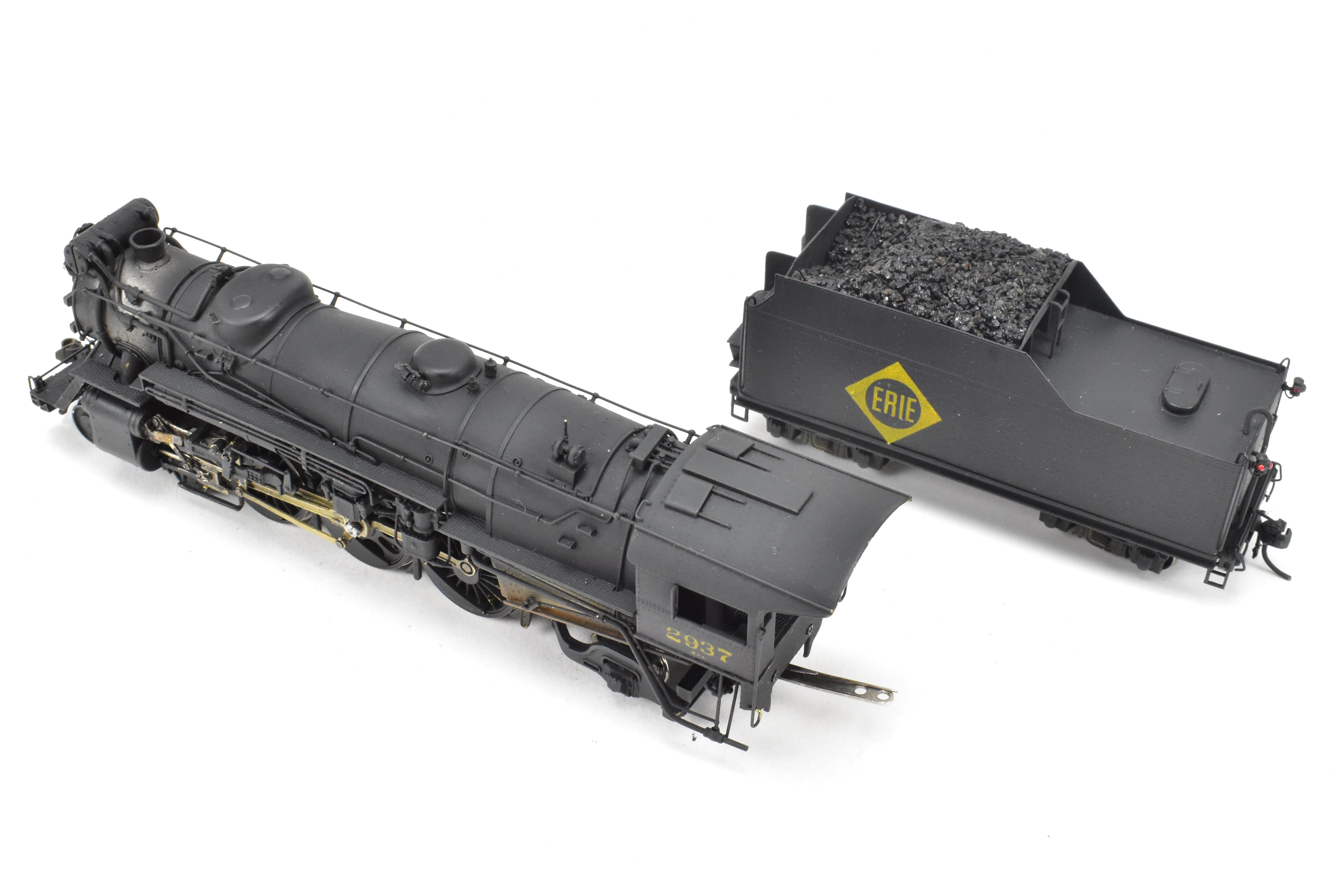 1941 Era HO Brass Key Imports Erie Railroad K - 5a 4 - 6 - 2 Pacific C/P #2937 Model