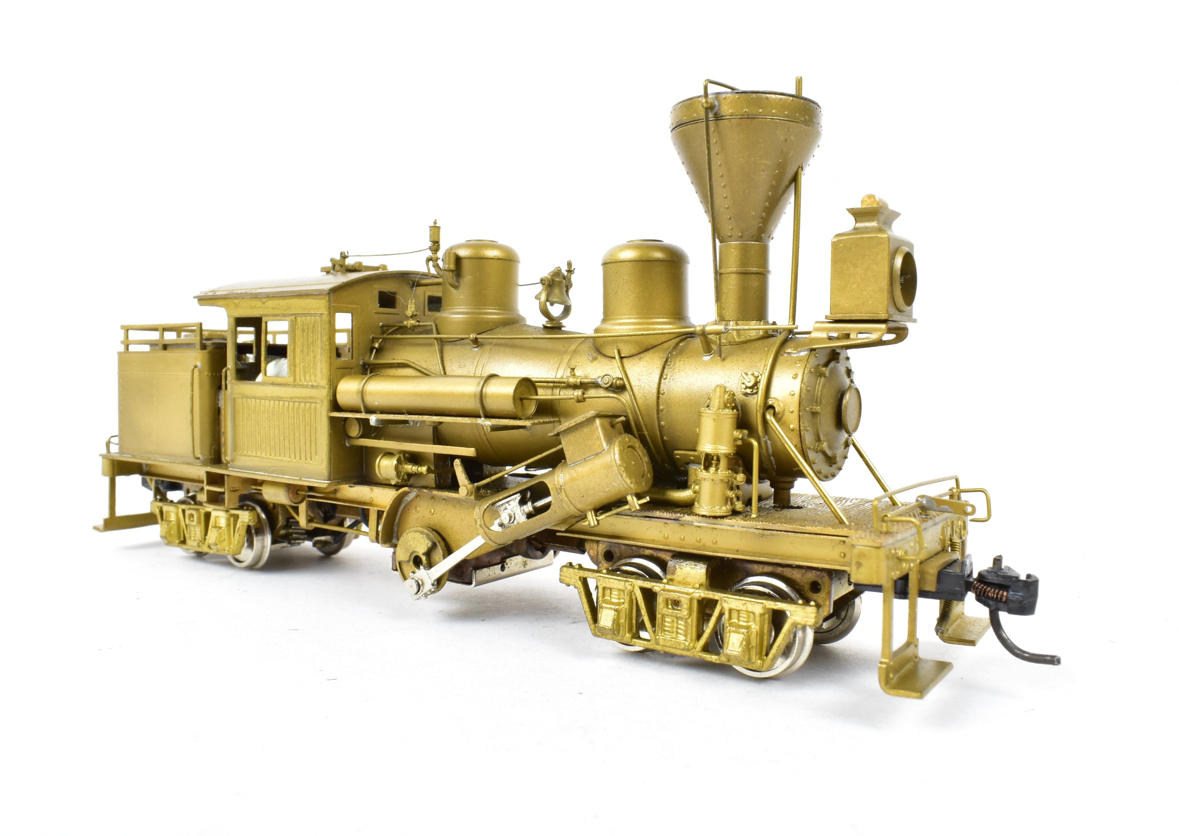 HO Scale Brass PFM - United 2-Truck Logging Climax Geared Locomotive with Diamond Stack