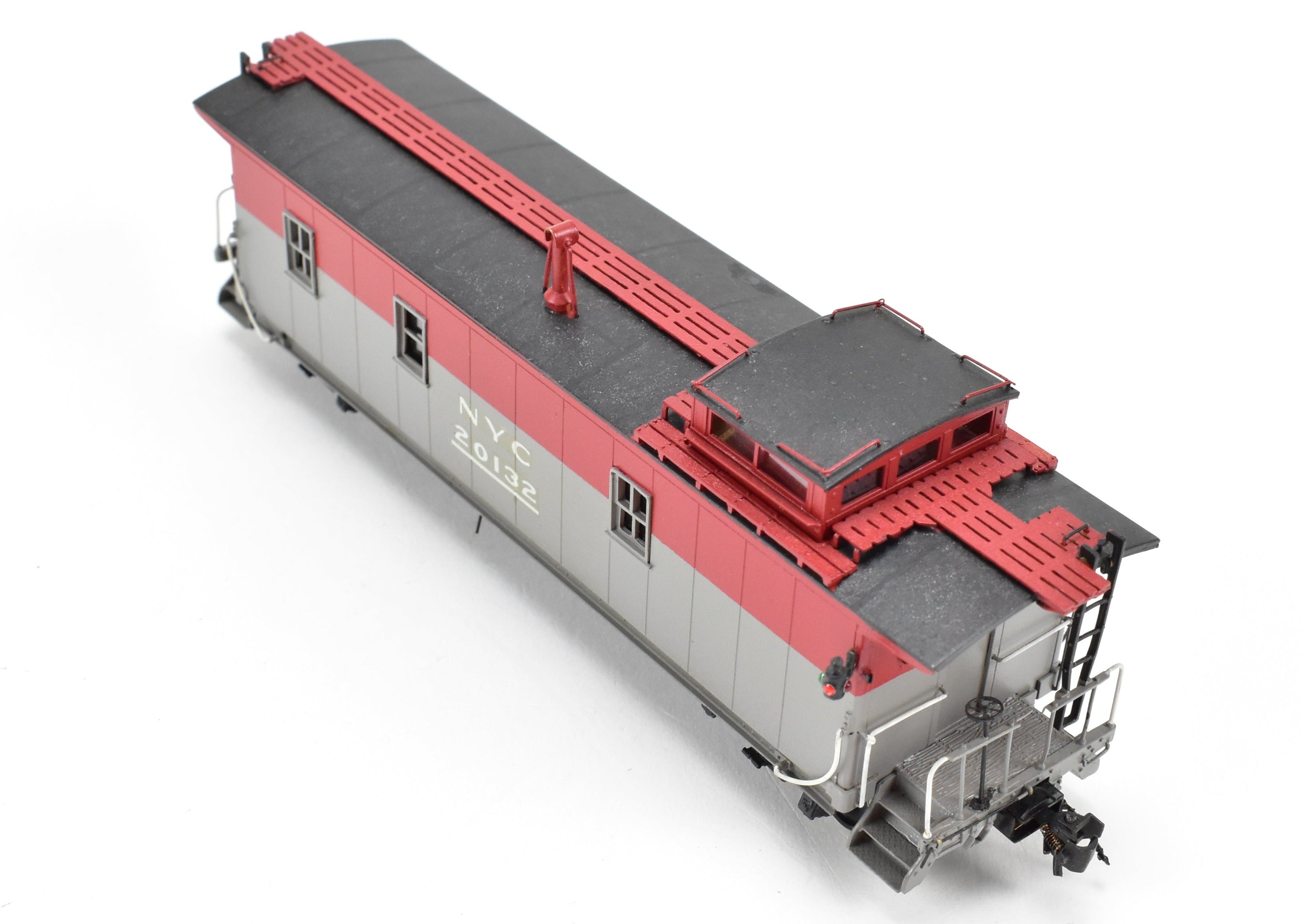 HO Scale Brass NYC - New York Central Pacemaker Plywood Caboose Model by Overland Models, Inc. (OMI), Custom Painted OMI No. 20132