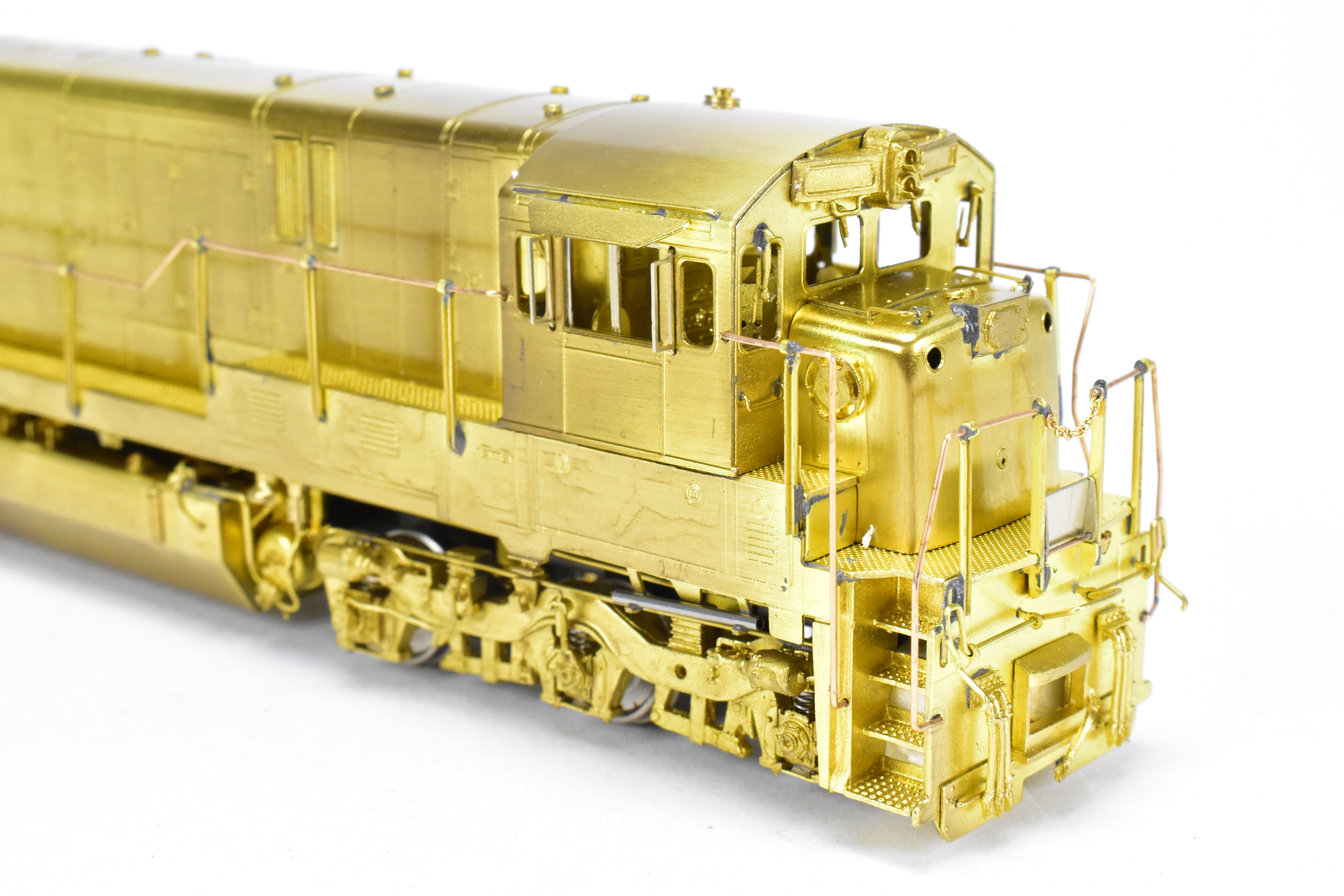 HO Scale Brass Model Train - Overland Models Inc. GE C30 - 7 4 - Window Cab Locomotive without Anti - Climber for Various Railroads