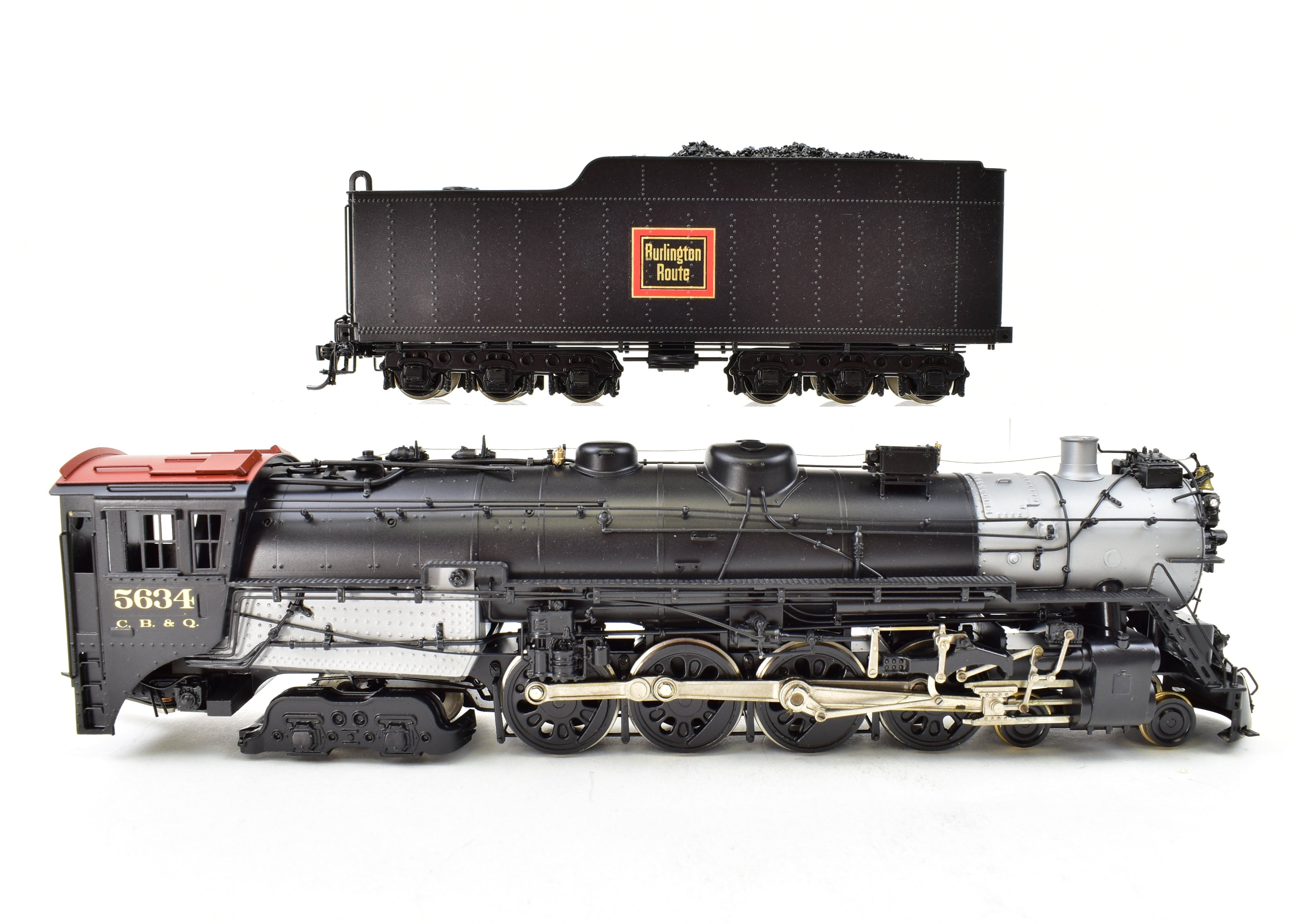 HO Scale Brass Pacific Fast Mail Model - Toby CB&Q Burlington Route 4-8-4 Class O-5a Crown Model Professionally Painted No. 5634