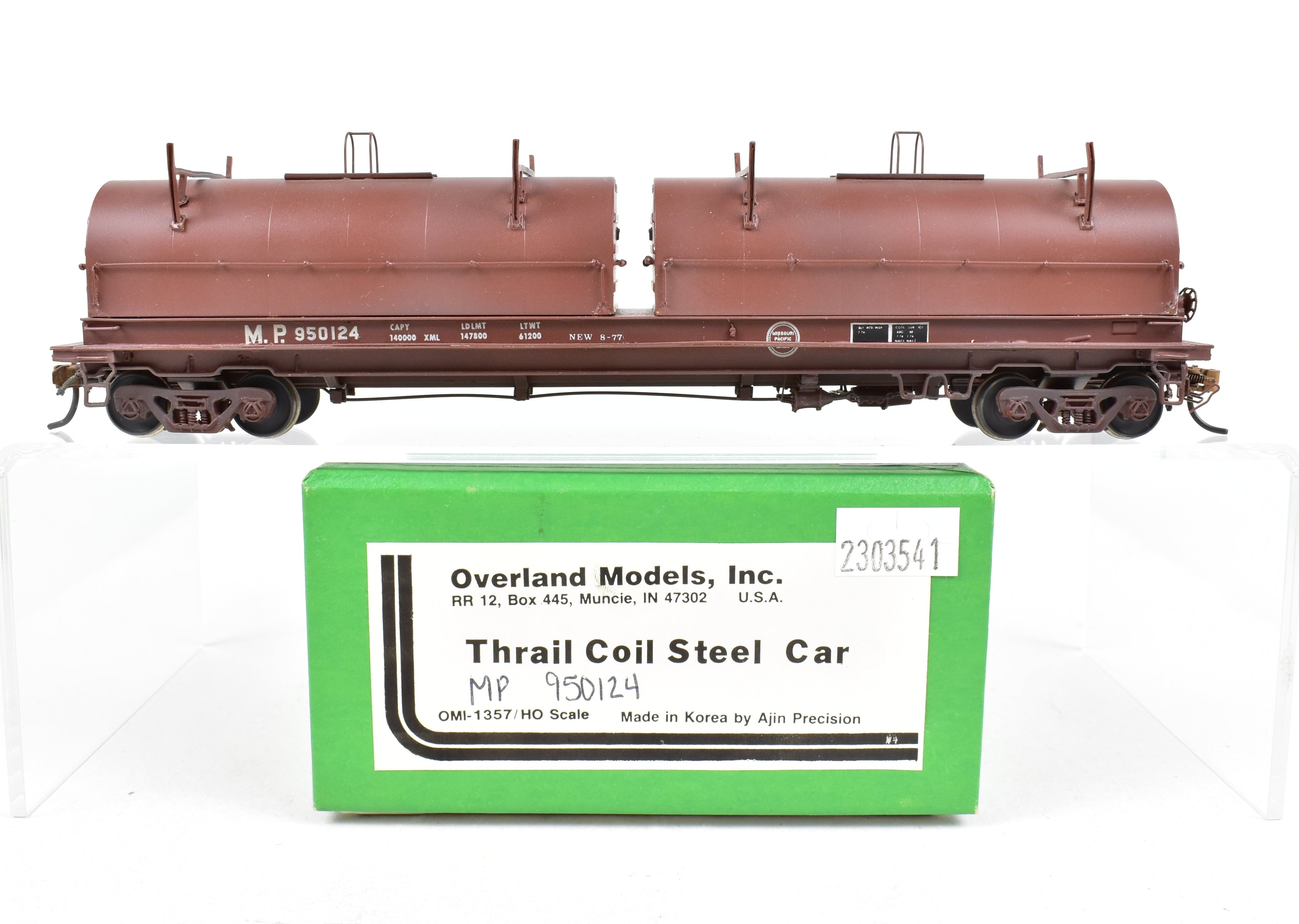 HO Brass OMI Thrall Coil Steel Car Painted for Mopac by Overland Models