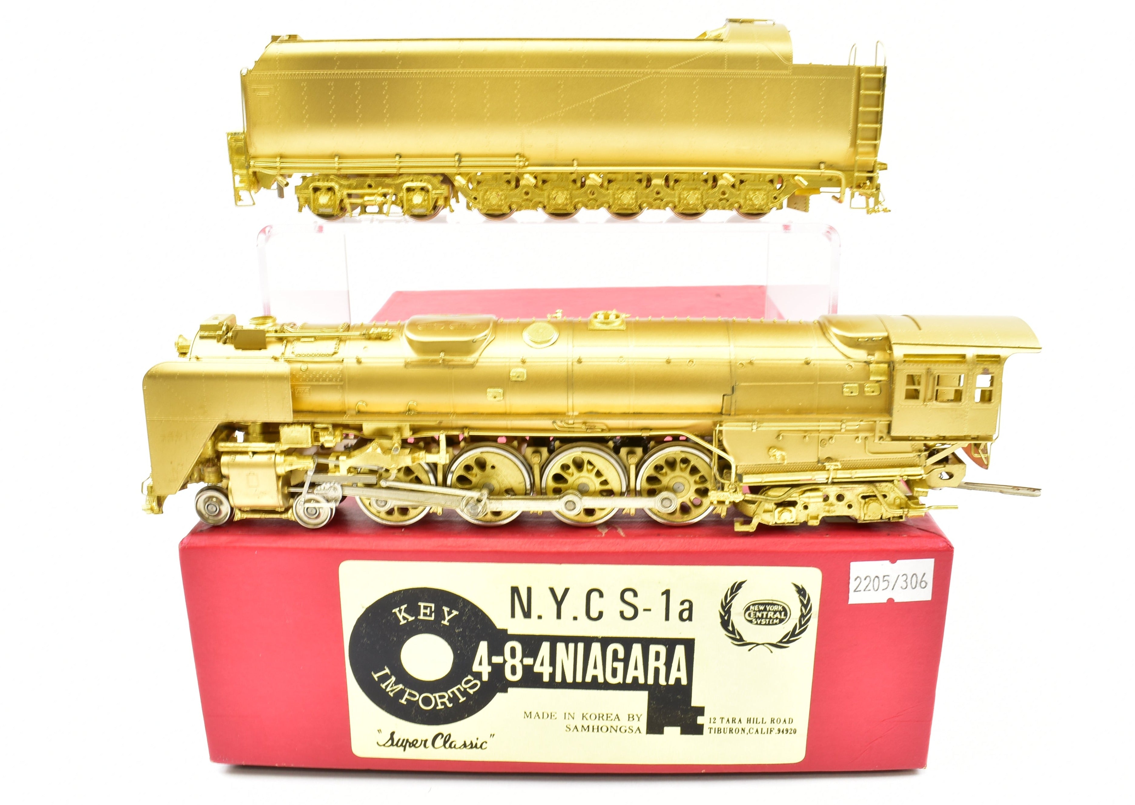 HO Scale Brass Model Train - Key Imports NYC New York Central S - 1a 4 - 8 - 4 Niagara Locomotive Replica