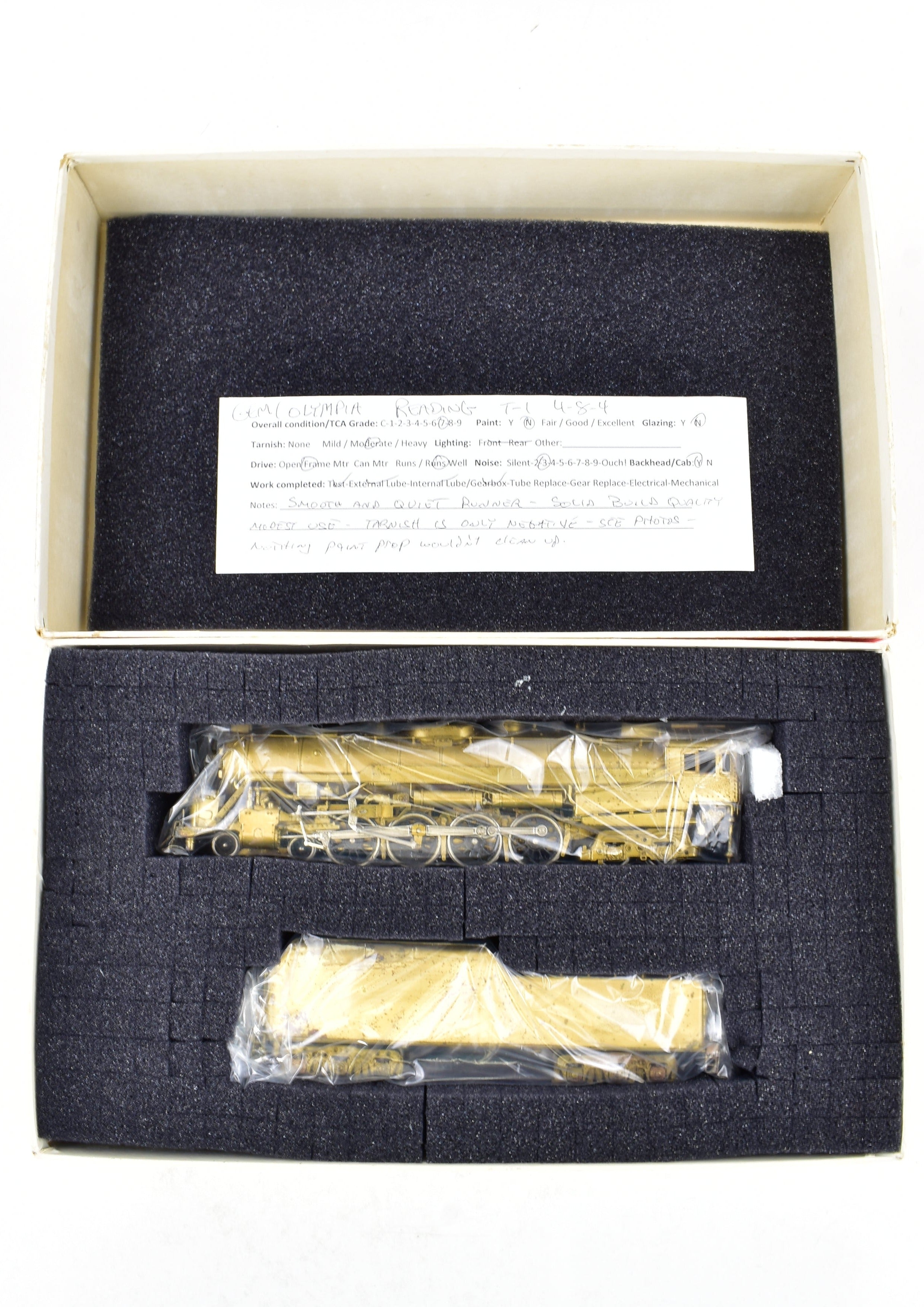 HO Scale Brass Model Railroad Gem Models Reading Class T - 1 4 - 8 - 4 Ruby Series Limited Edition Model 42 out of 50