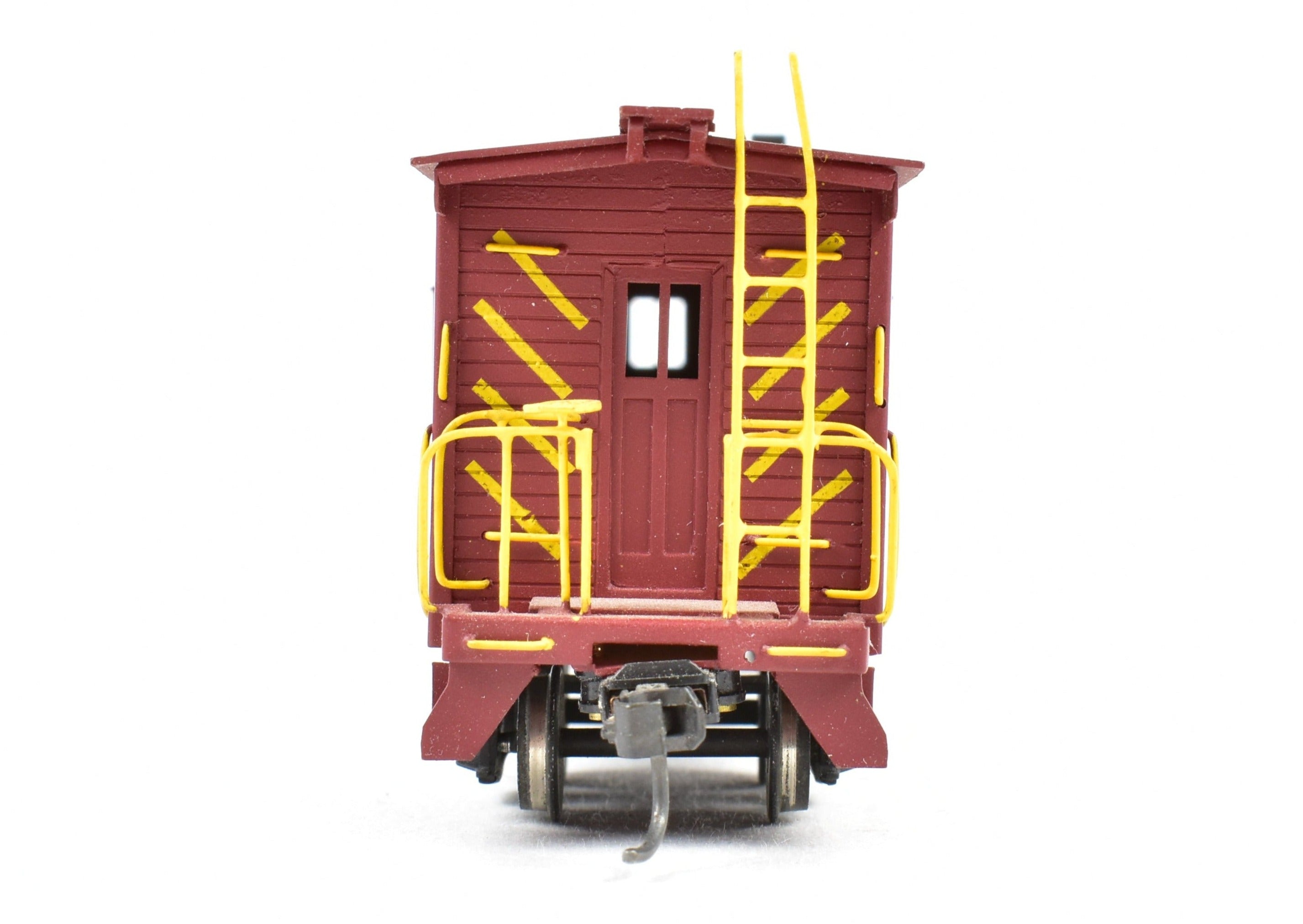 HO Scale Brass Balboa Western Pacific Outside Braced Bay Window Caboose Model - Western Pacific Style CP