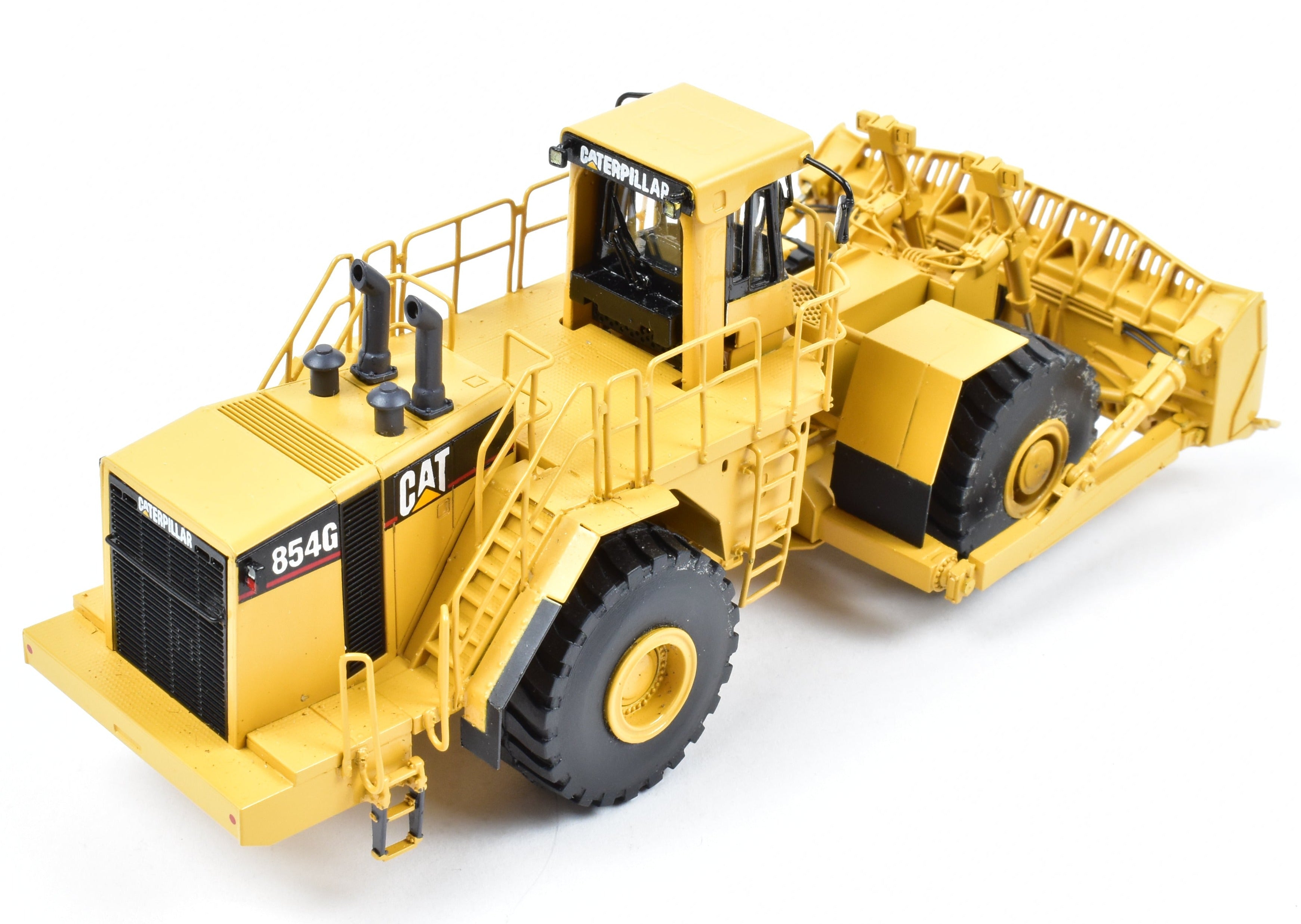High - Quality HO Scale Brass Construction Model - Caterpillar 854G Wheel Dozer with Factory - Painted Finish, Imported from Korea