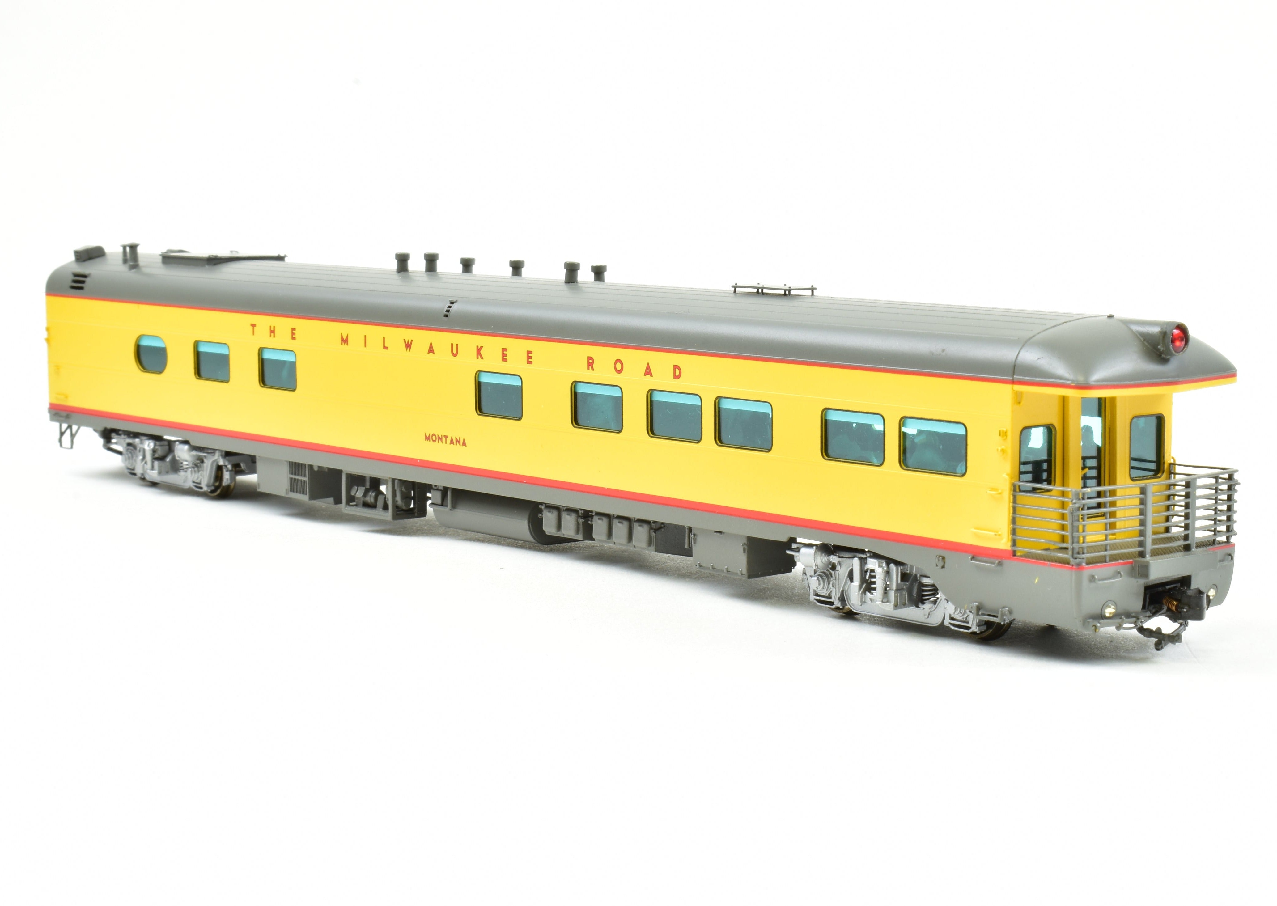 1957 HO Brass Milwaukee Road Business Car 'Montana' Factory Painted by Railway Classics