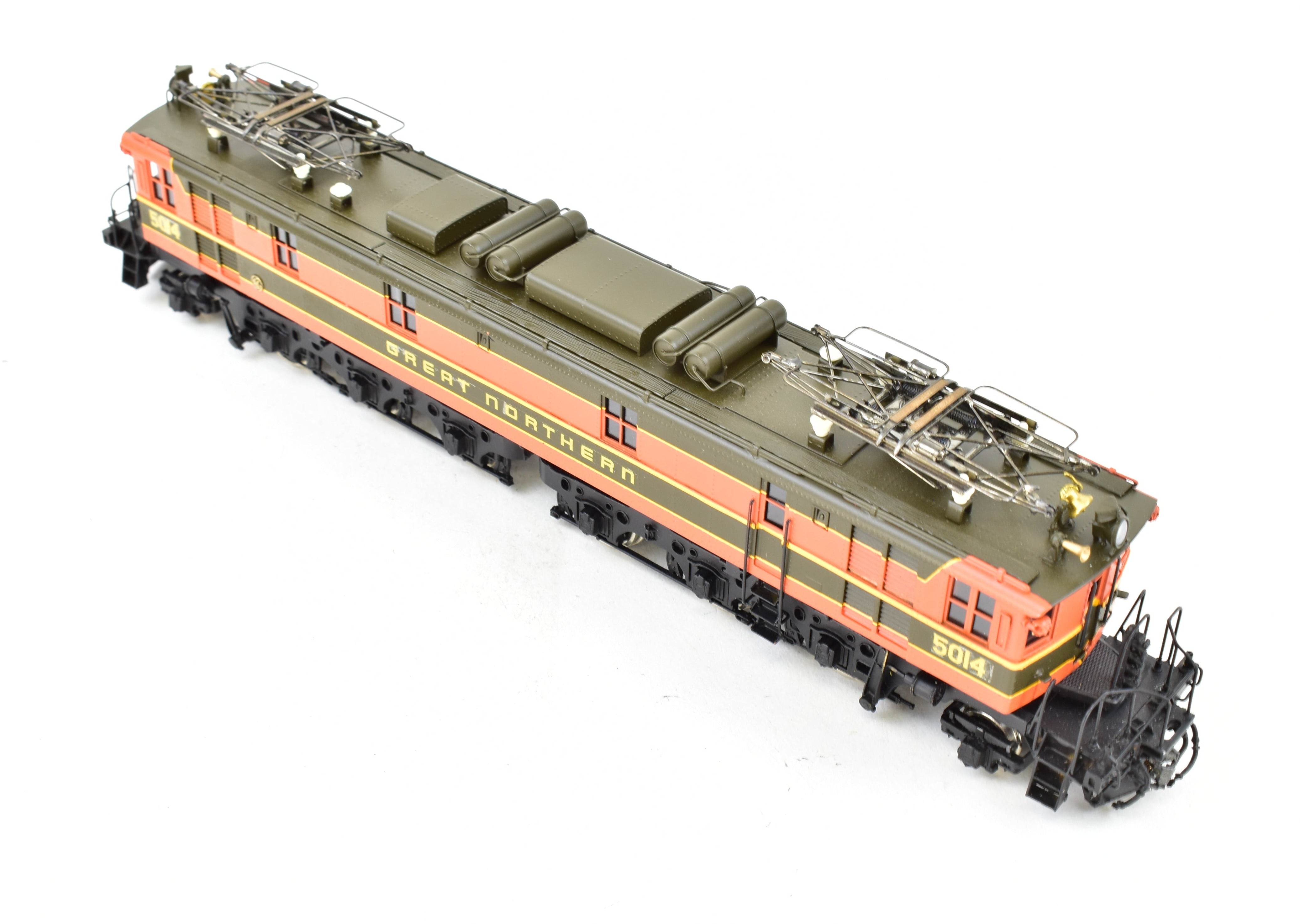 HO Scale Brass Tenshodo GN - Great Northern Y - 1 Electric Locomotive Model from 1978 - 1980 Run in FP Empire Builder Scheme No. 5014