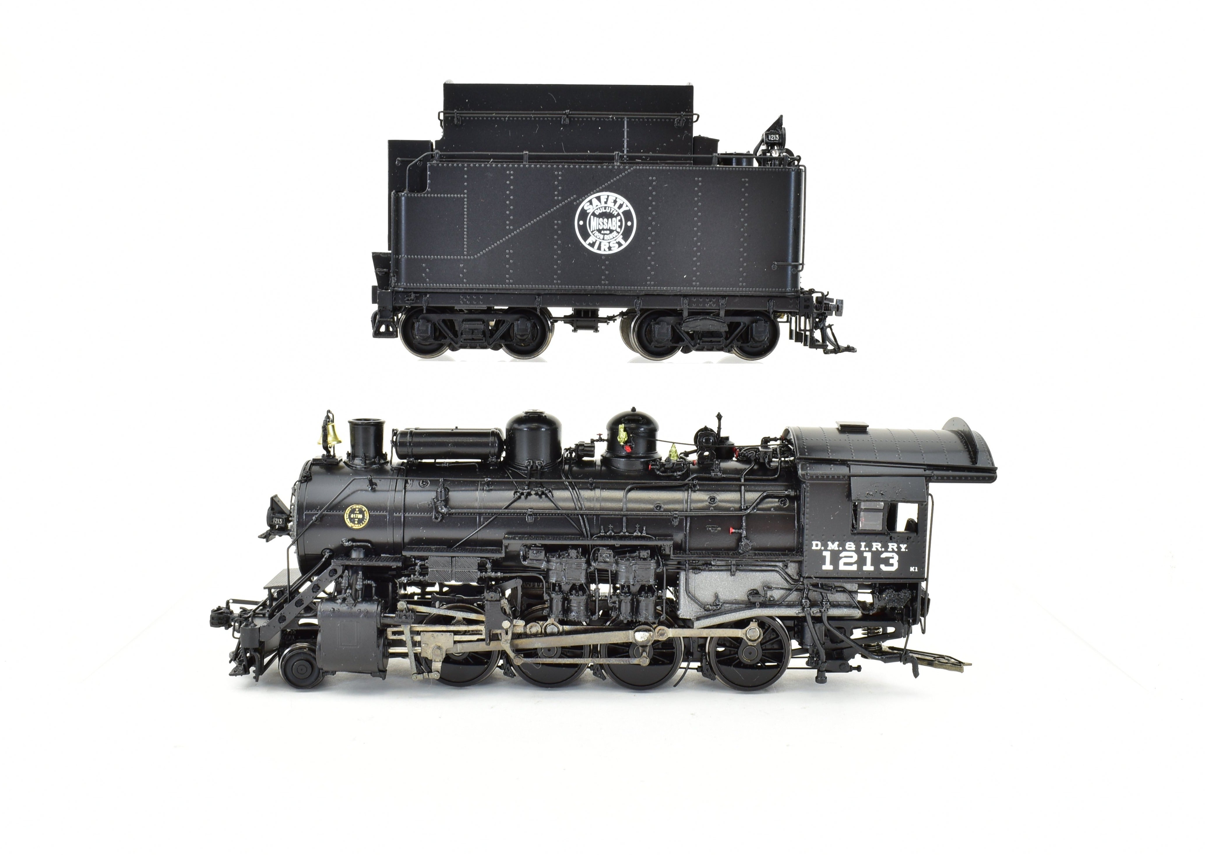 High - Quality HO Scale Brass Precision Scale Co. DM&IR 2 - 8 - 0 Late Version Factory - Painted Model Train #1213 by Precision Scale Co.