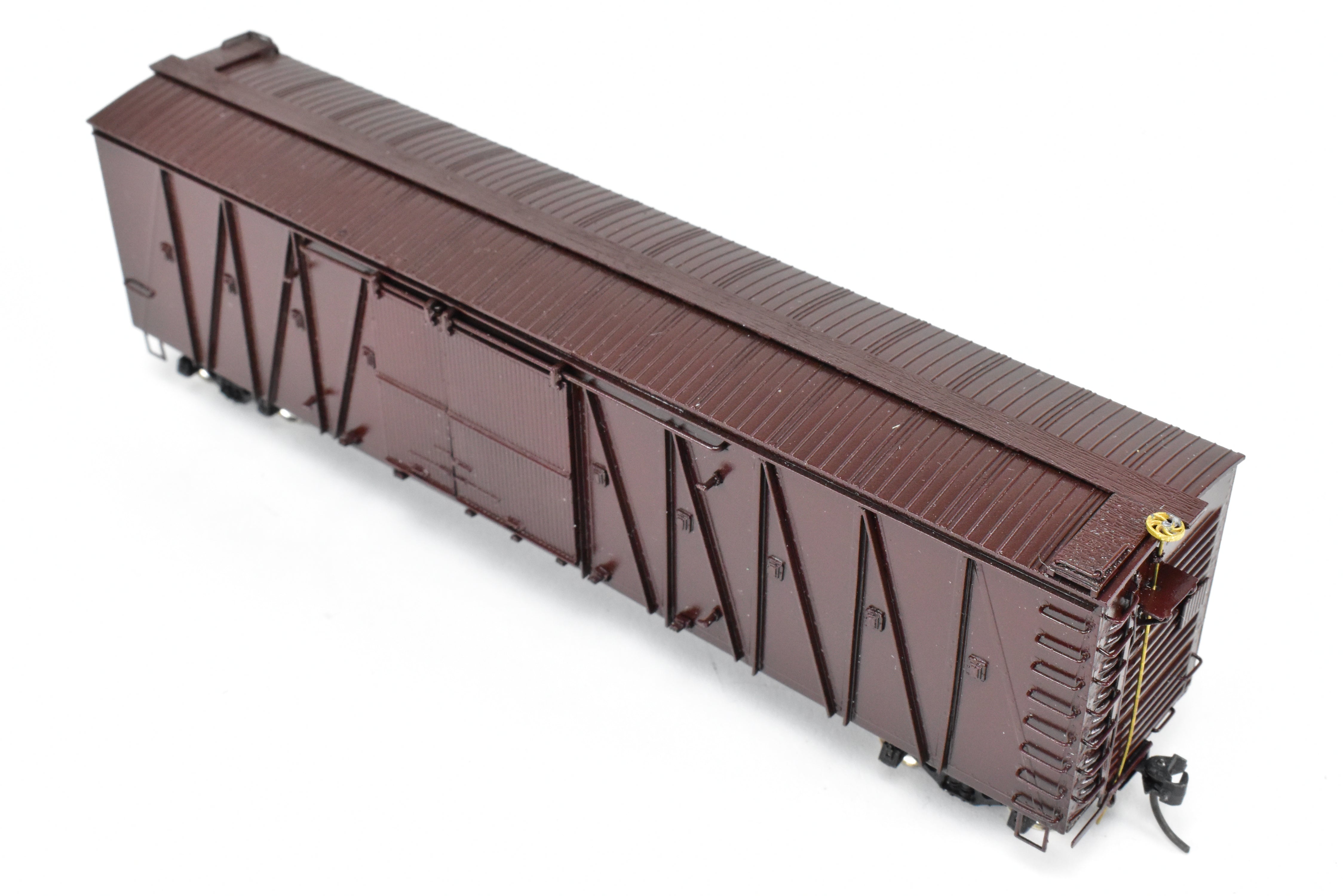 HO Brass OMI UP Union Pacific 50' Auto Boxcar, Custom Red, No Lettering