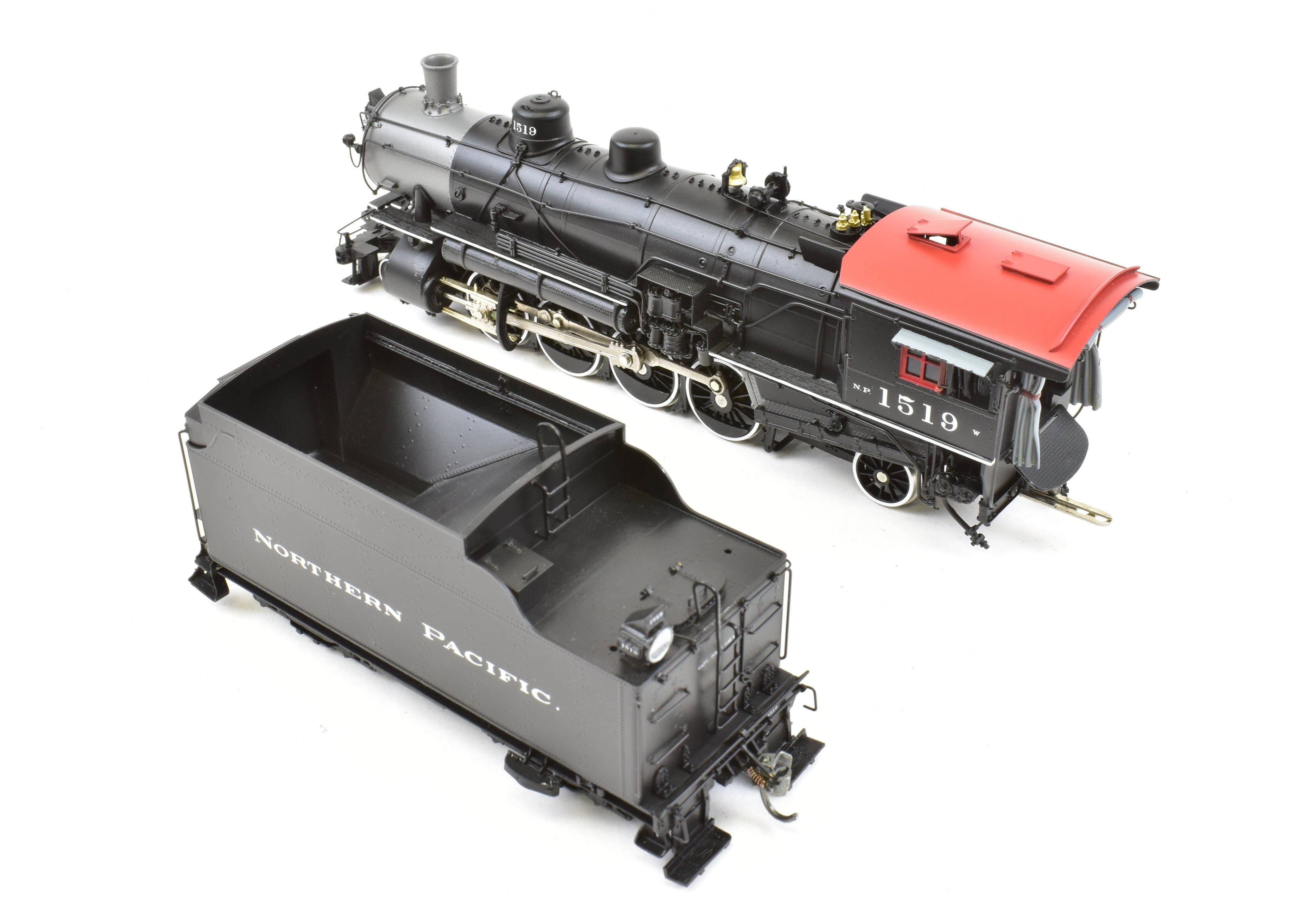 HO Scale Brass Northern Pacific Class W 2-8-2 Version 1A Painted Locomotive No. 1519 by W&R