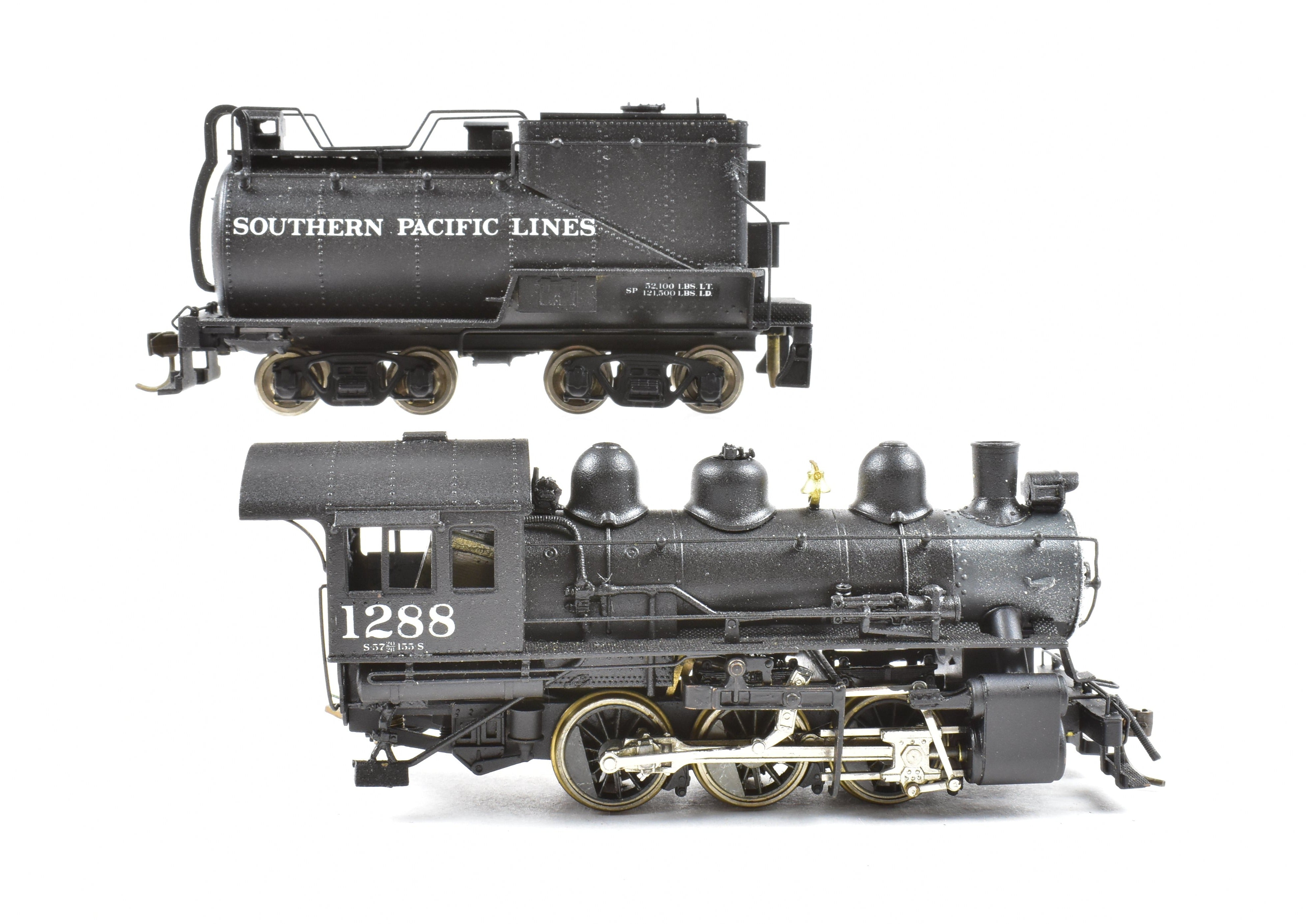 HO Scale Brass Balboa Model of Southern Pacific S - 12 0 - 6 - 0 Switcher with Custom Painted Finish
