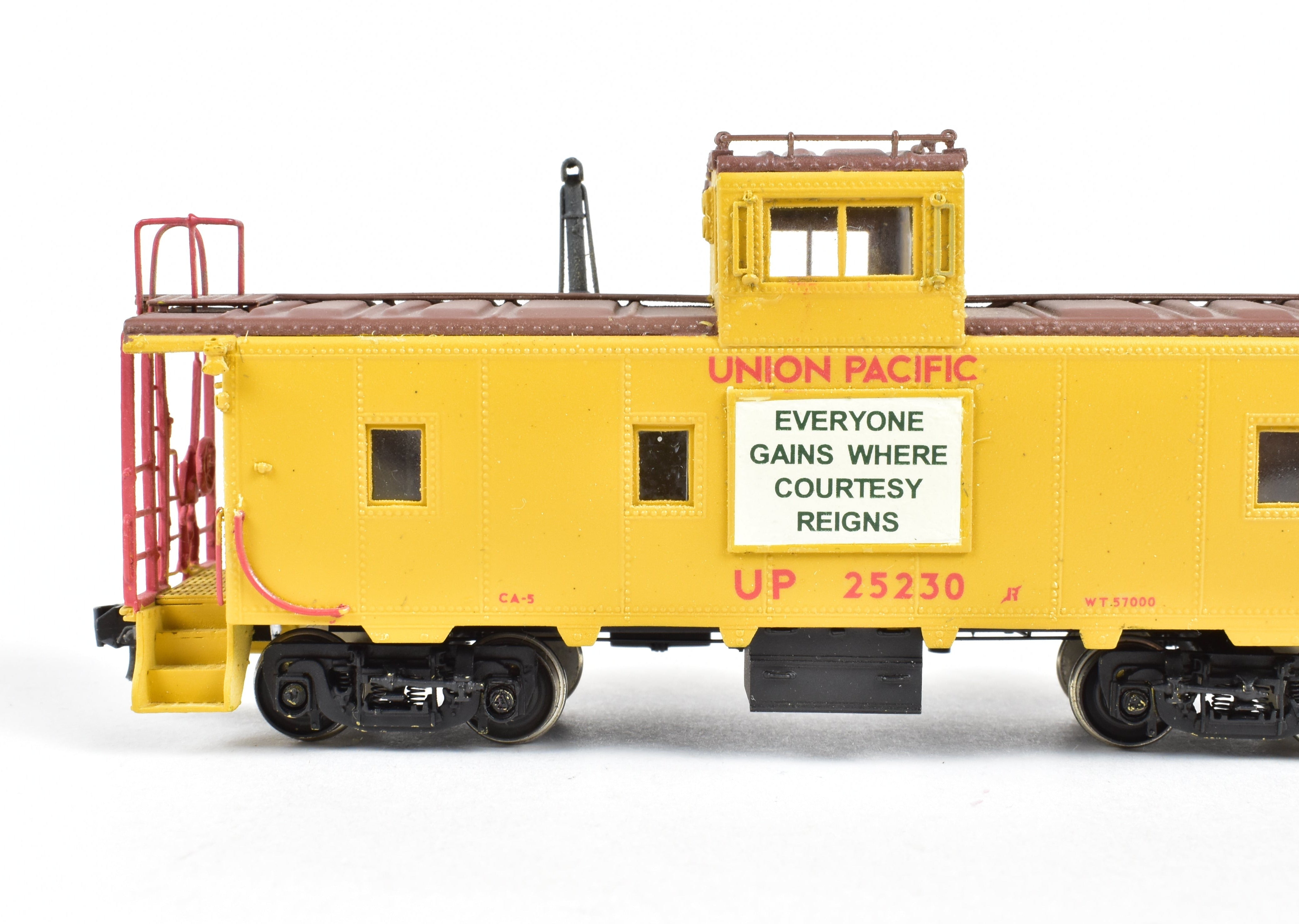 HO Scale Brass OMI - Overland Models, Inc. Union Pacific (UP) CA - 5 Caboose with Custom Paint and Spare Parts