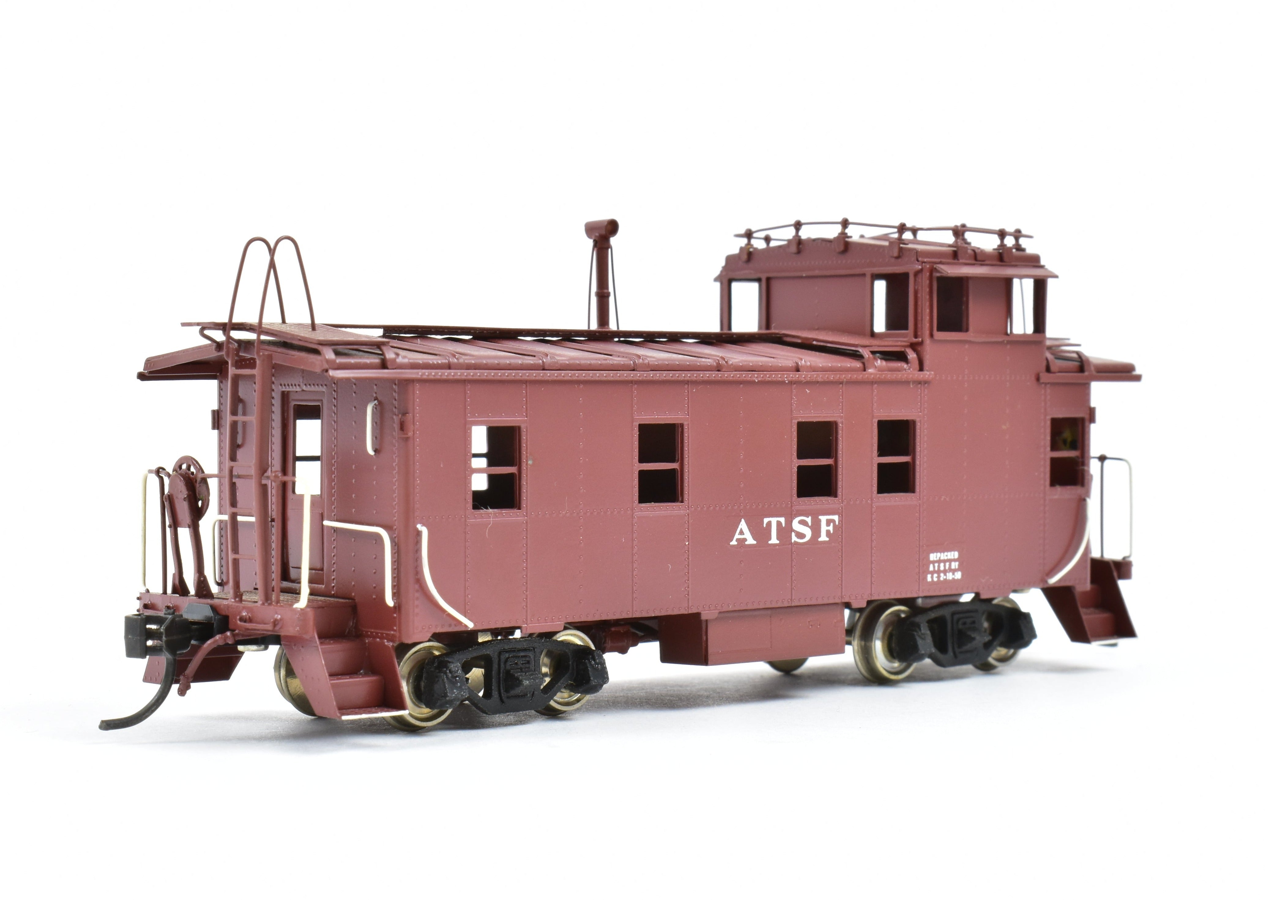 HO Brass Oriental Limited ATSF Santa Fe Custom Painted Peaked Roof Caboose