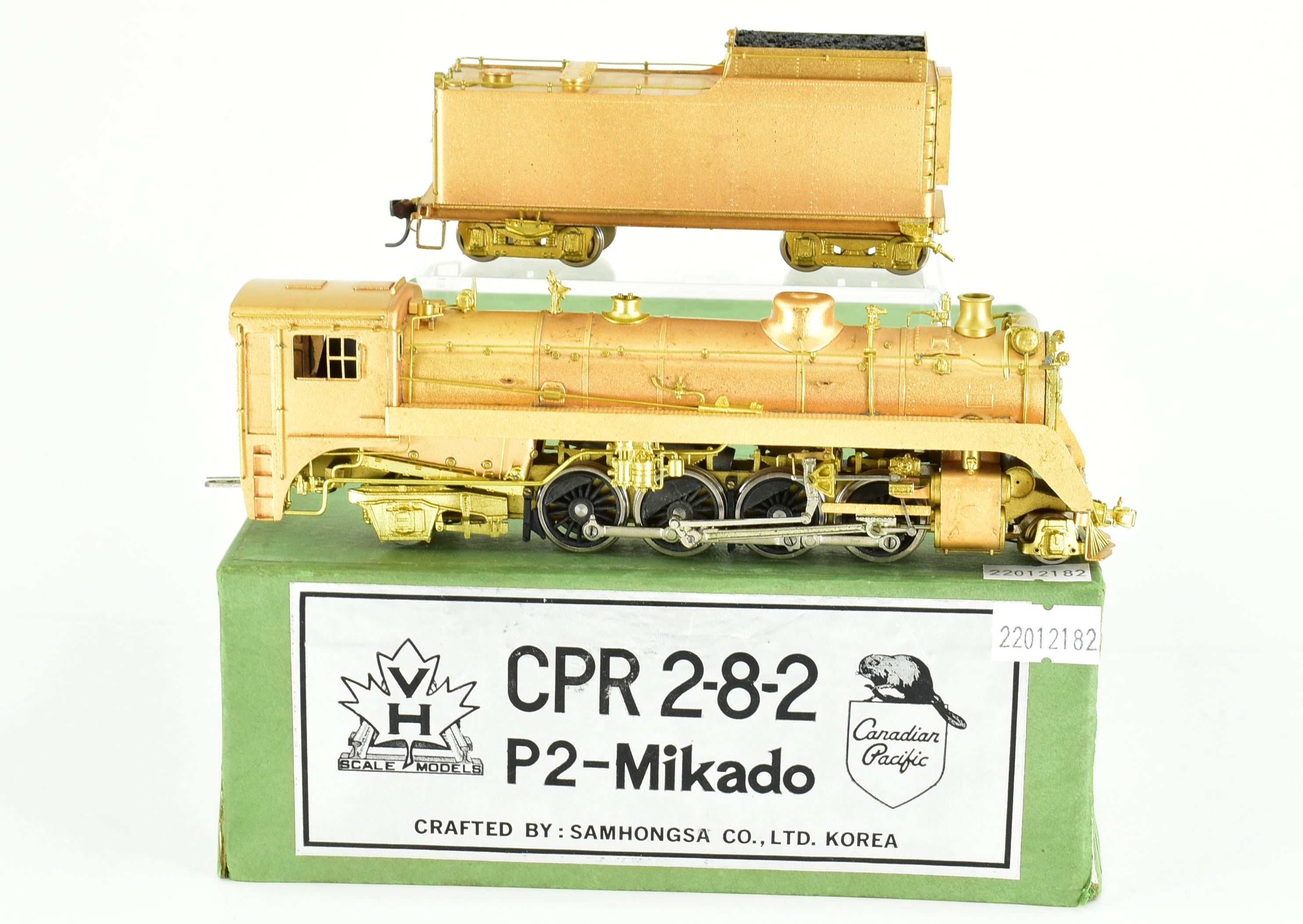 HO Scale Brass PFM - Van Hobbies CPR - Canadian Pacific Railway 2-8-2 P2 Mikado Model Train