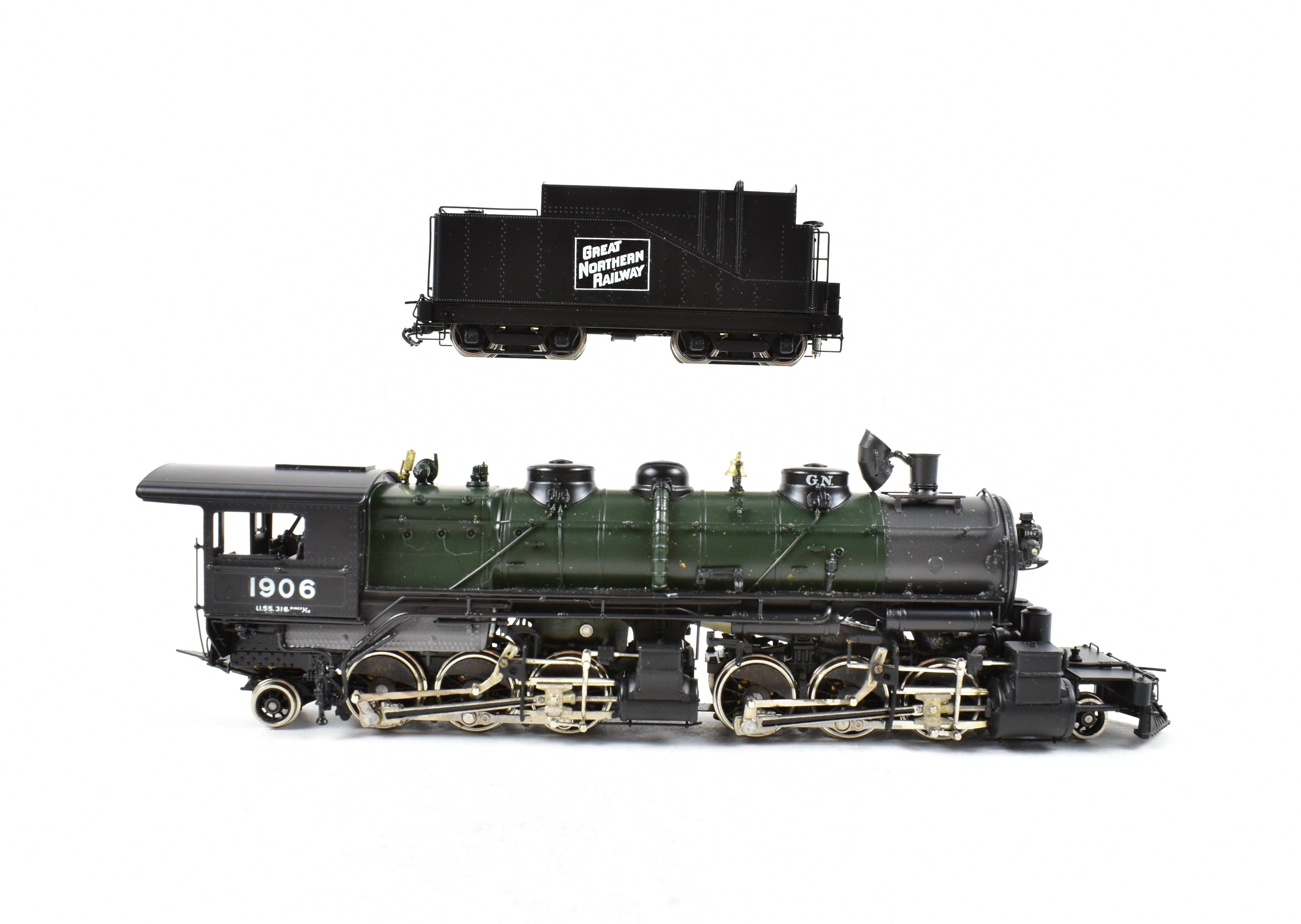 HO Scale Brass Model Train - PFM - Tenshodo GN - Great Northern 2-6-6-2 Class L-1 Crown FP Steam Locomotive #1906