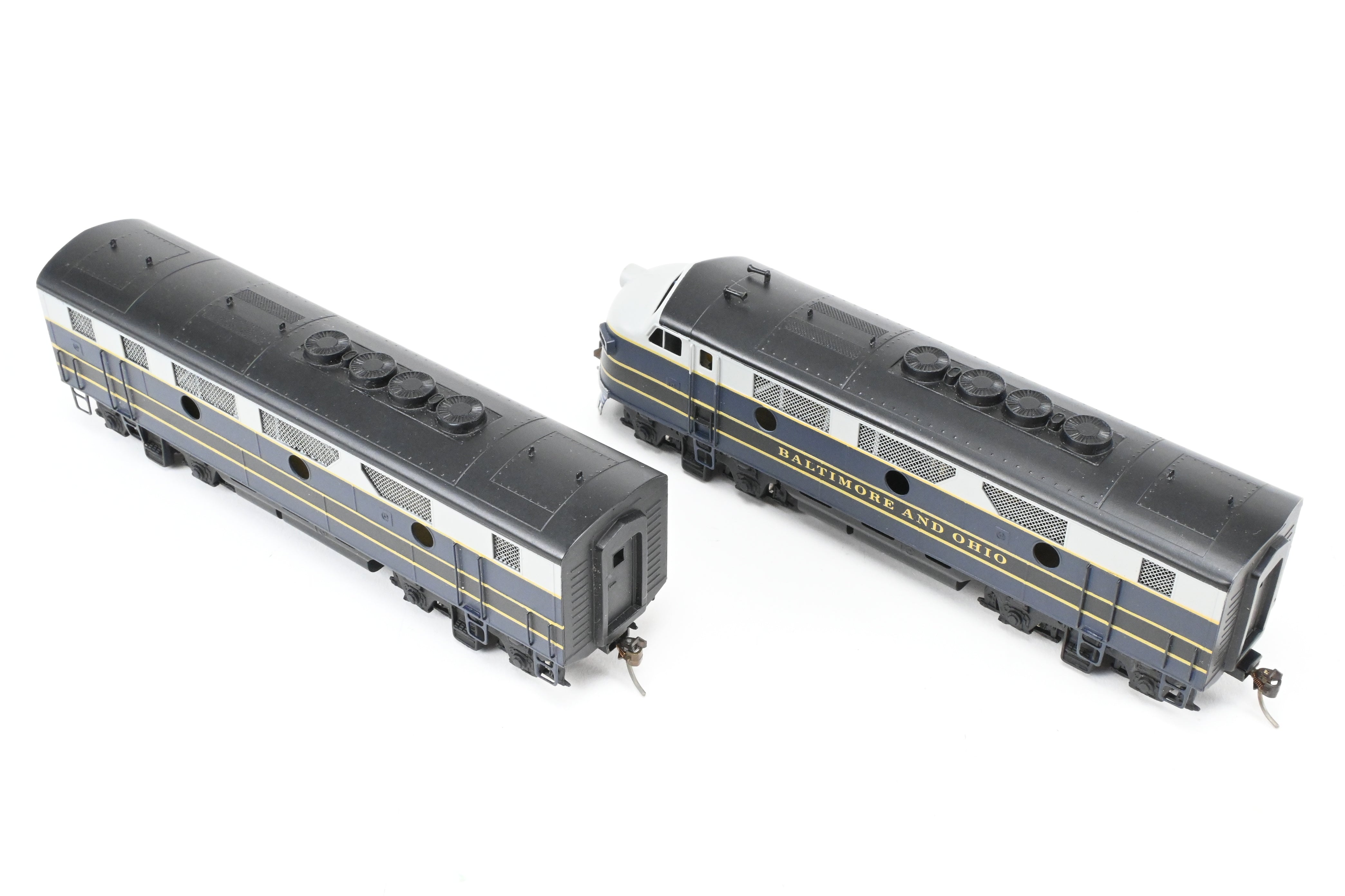HO Scale Brass Hallmark B&O EMD F3 A/B Set - Powered A, Unpowered B