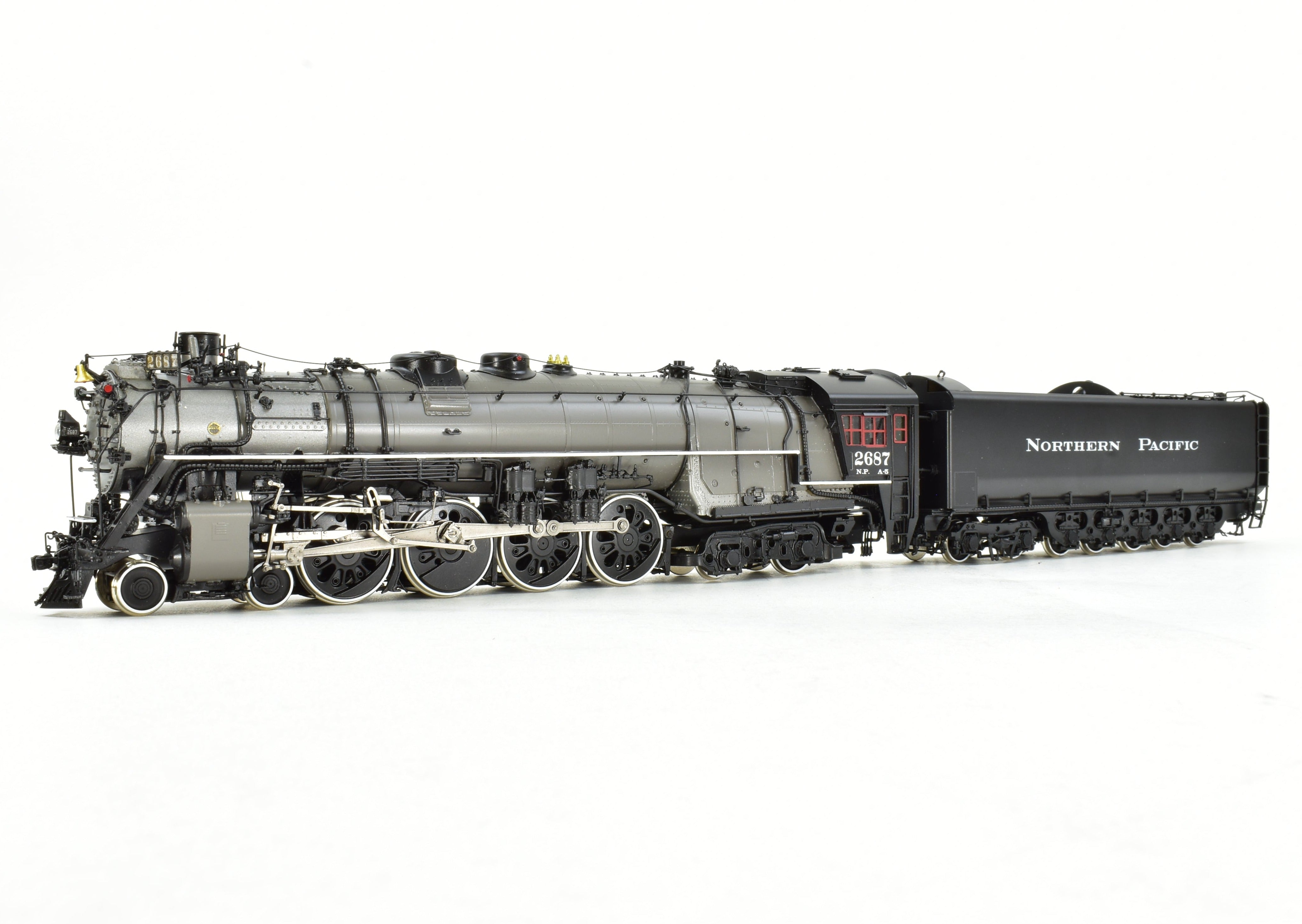 HO Scale Brass Model Train - Precision Scale Co. NP (Northern Pacific) A-5 4-8-4 Northern FP Locomotive No. 2687