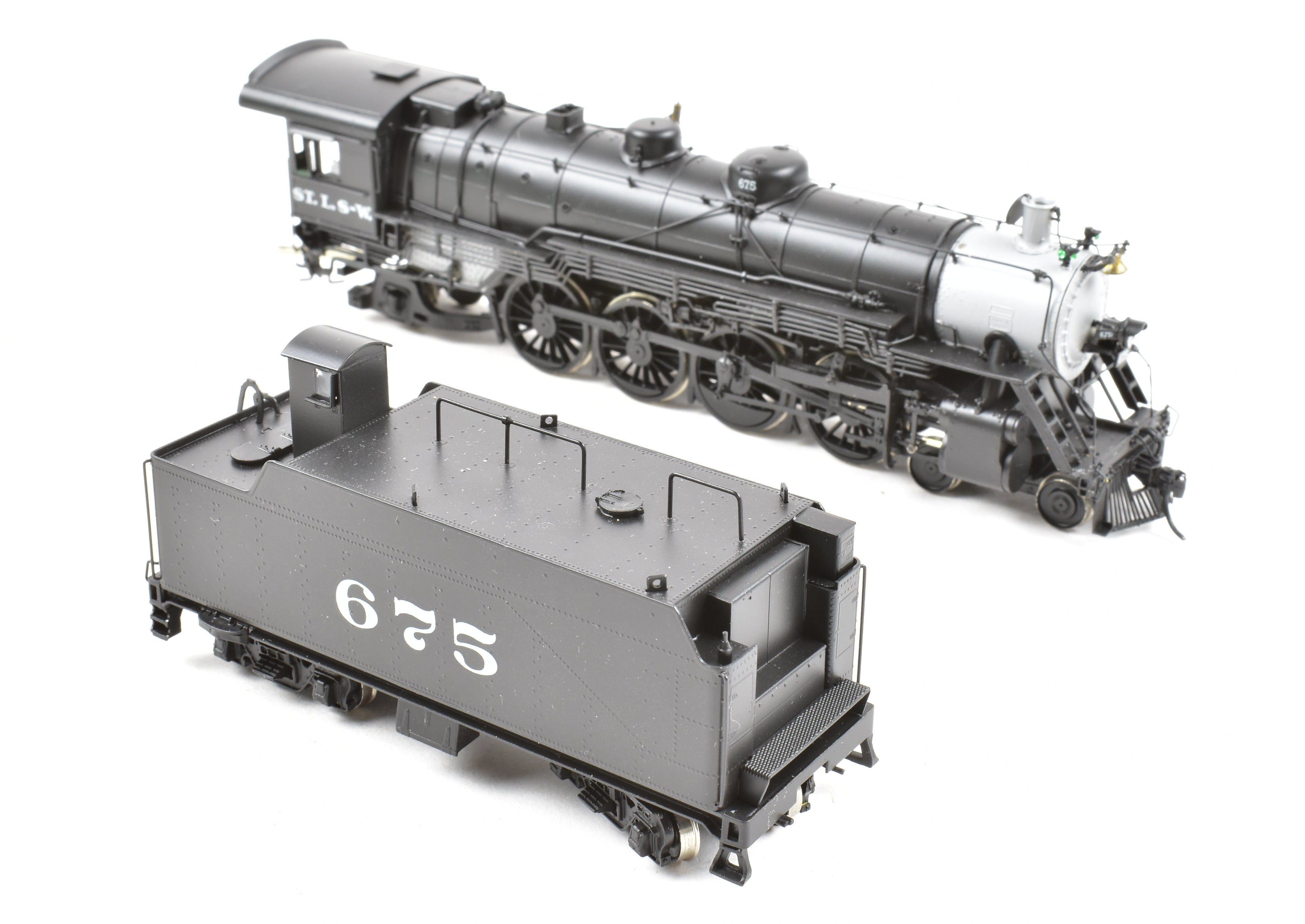 HO Scale Brass Model Steam Locomotive - Overland Models, Inc. OMI SSW - Cotton Belt LO 4-8-2 Mountain Professionally Painted