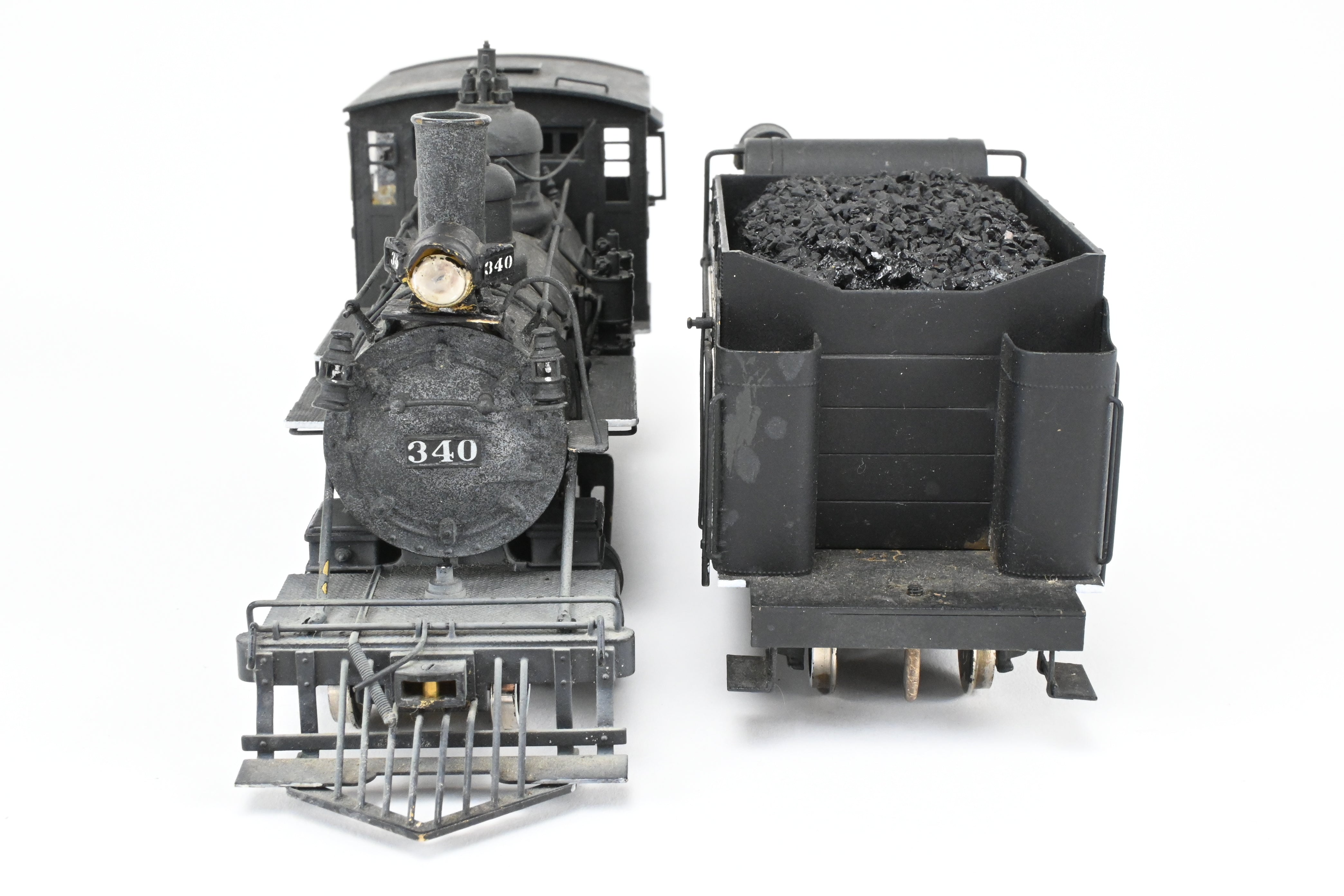 On3 Scale Brass Balboa Model Train - Denver & Rio Grande Western C-19 2-8-0 Class, Weathered CP #340 Replica