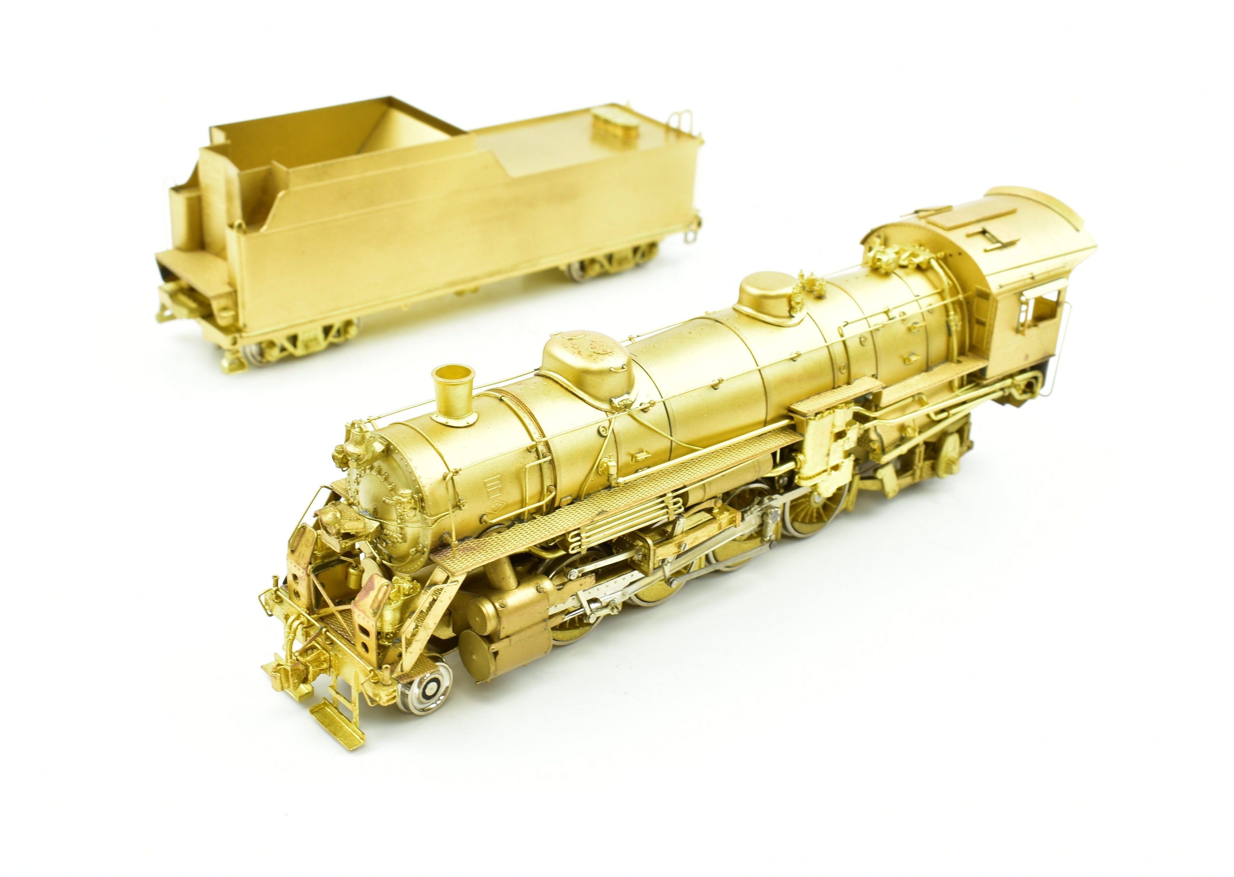 HO Scale Brass Key Imports Model of Akron Canton & Youngstown #407 2-8-2 USRA Light Mikado Locomotive