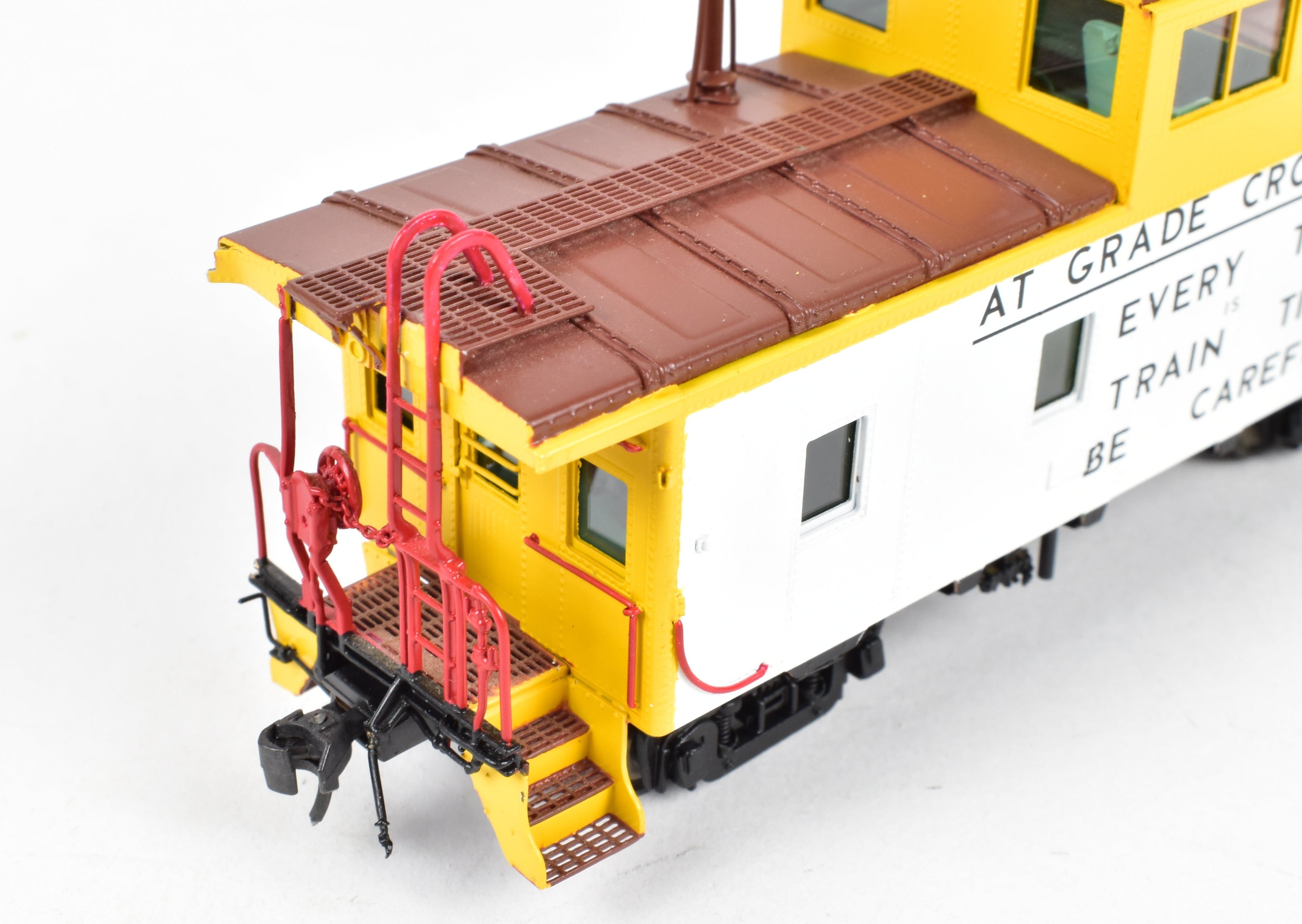 HO Brass OMI UP Union Pacific CA - 4 Steel Caboose 3830 with Safety Slogans