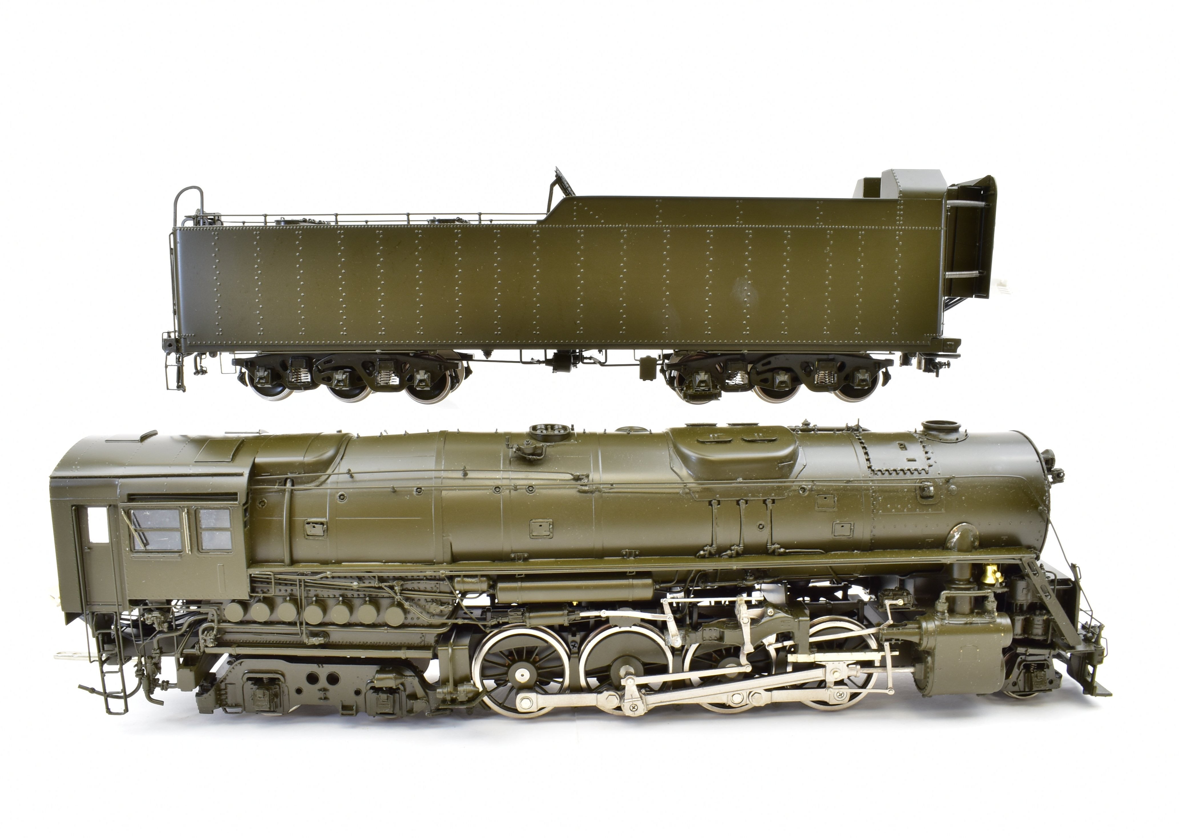 O Scale Brass Model Train - Overland Models, Inc. Pittsburgh & Lake Erie A-2 2-8-4 Factory Painted by Ajin in Korea