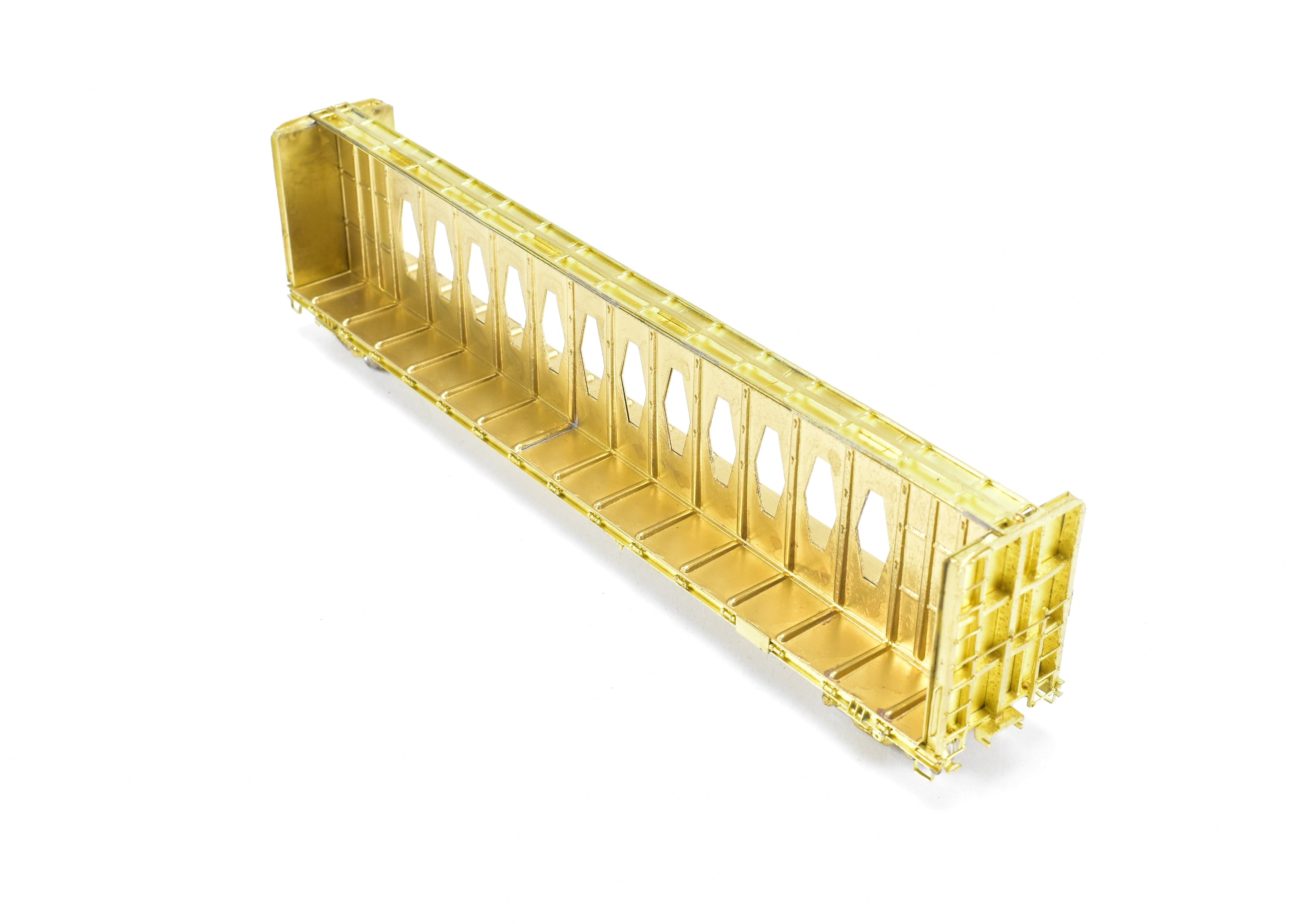 HO Scale Brass Thrall Center Beam 64-Foot Flat Car Model by Overland Models, Inc. for Various Roads