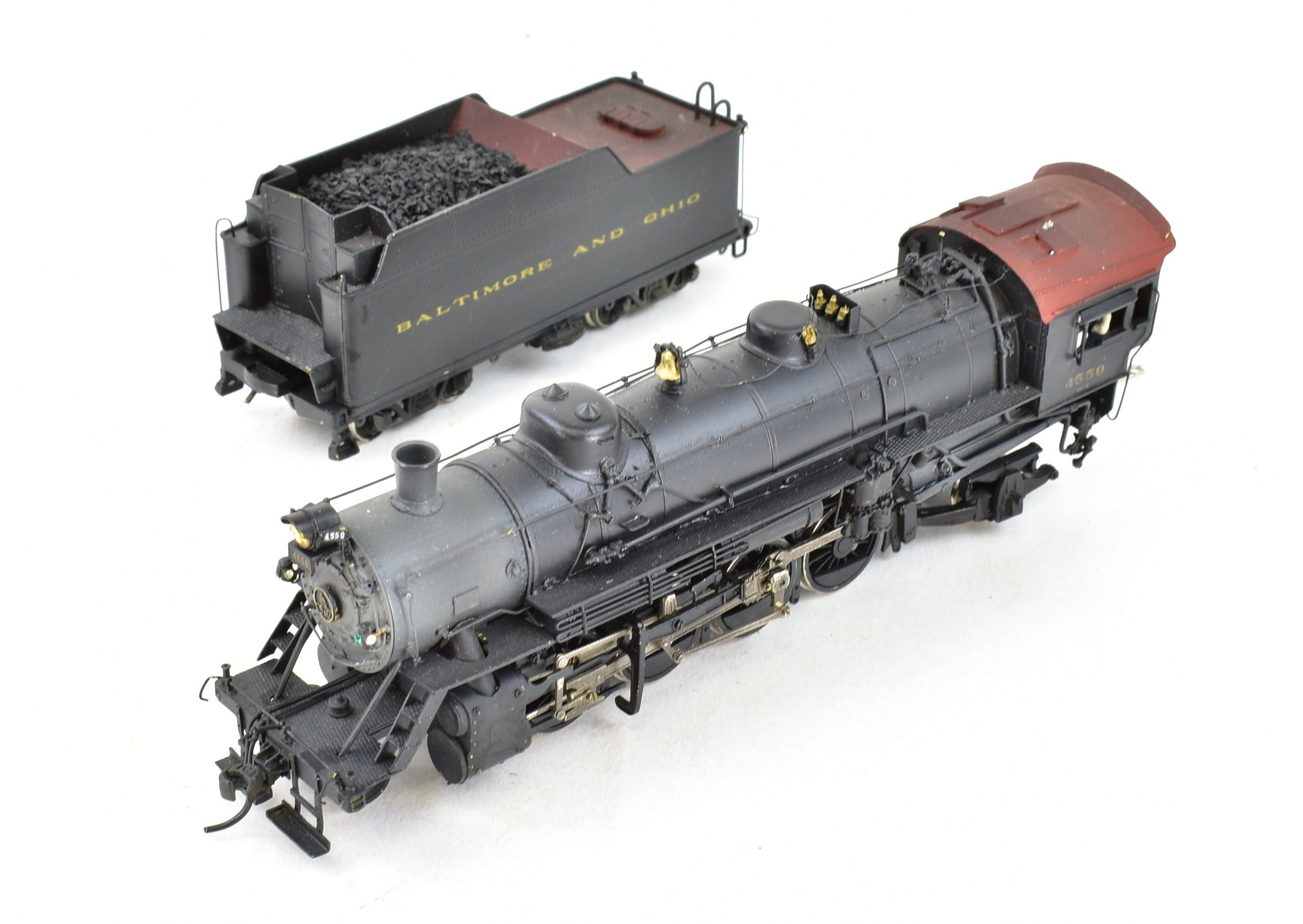 HO Brass B&O Q-3 2-8-2 Mikado #4550, Weathered, Westside Model Co.