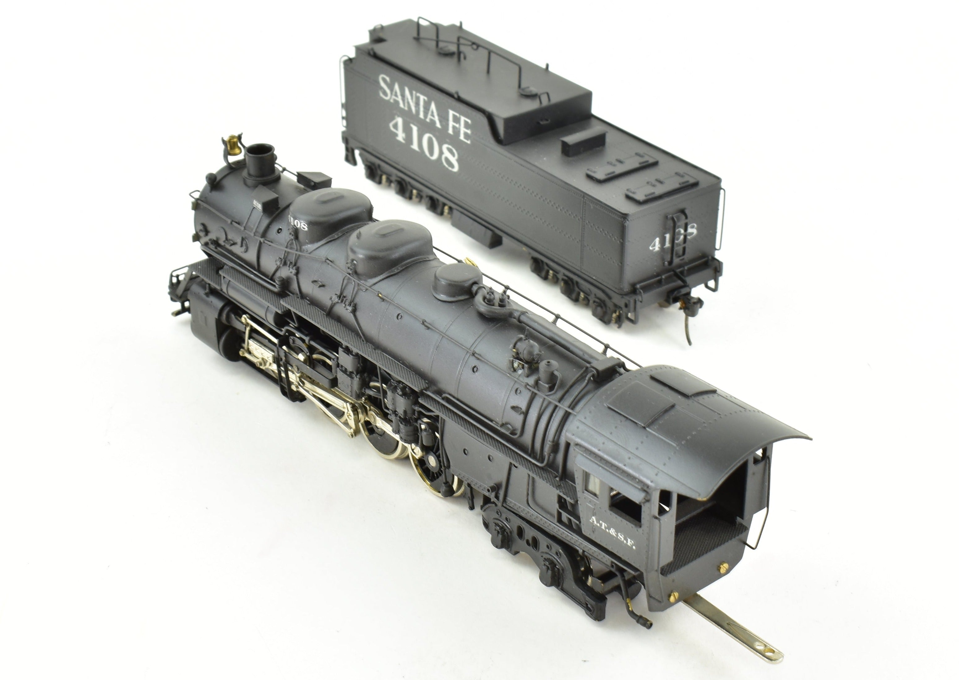 High - Quality HO Scale Brass PFM - United ATSF Santa Fe 2 - 8 - 4 Berkshire Custom - Painted Model Train